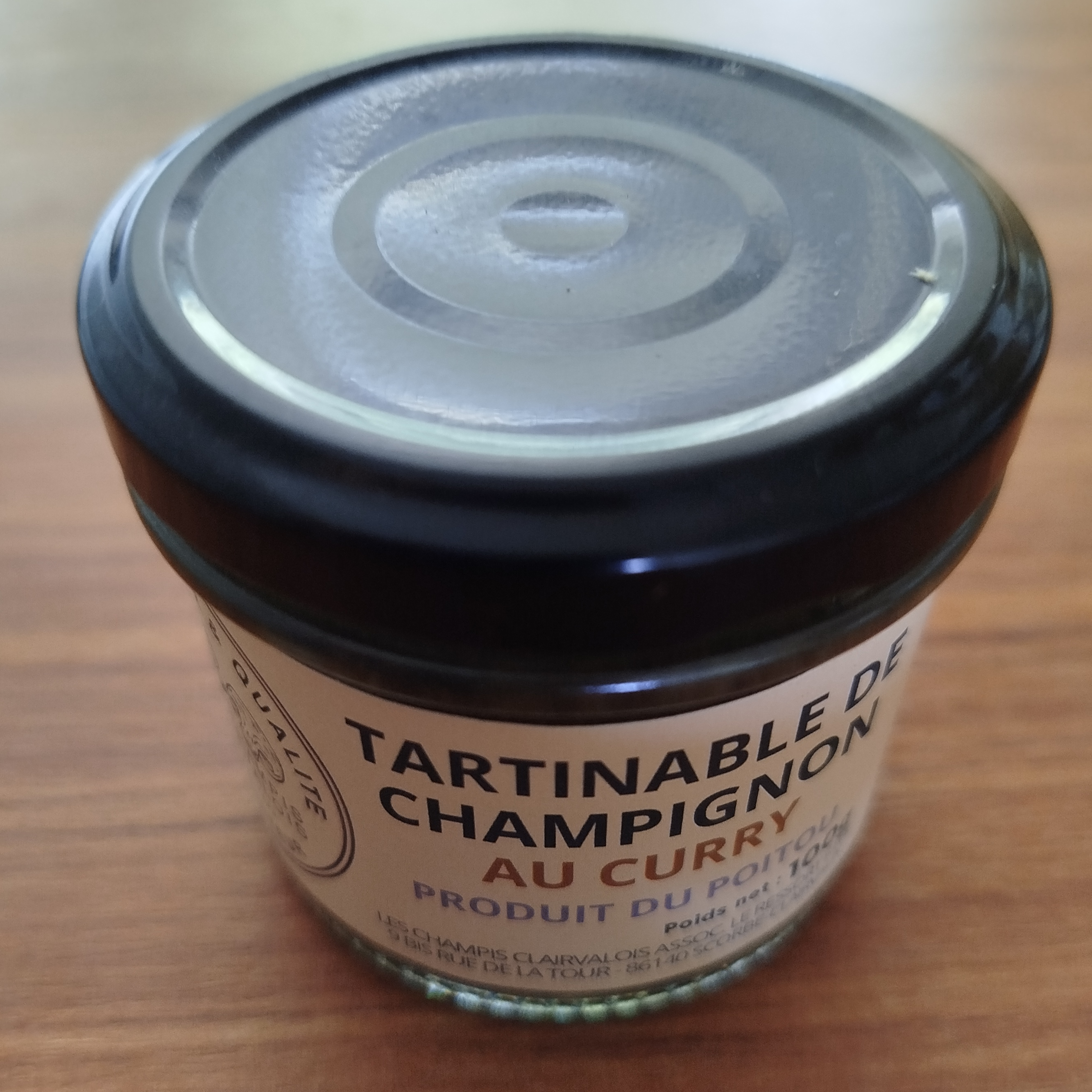 Tartinable de champignons au curry - 100g