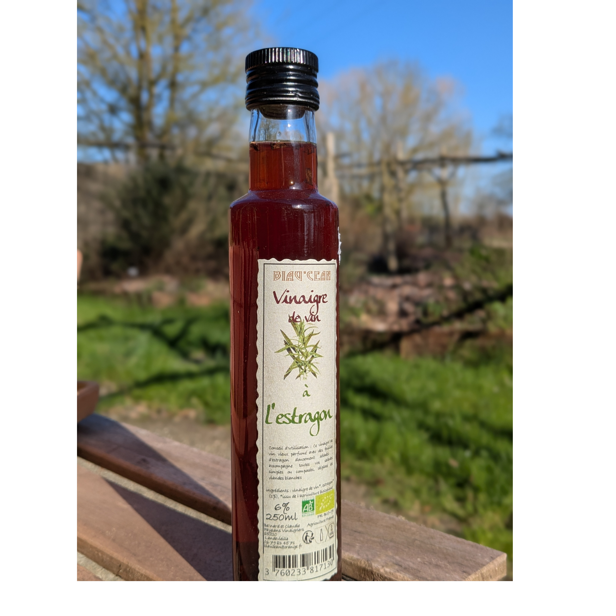 Vinaigre de vin à l'estragon - 250ml