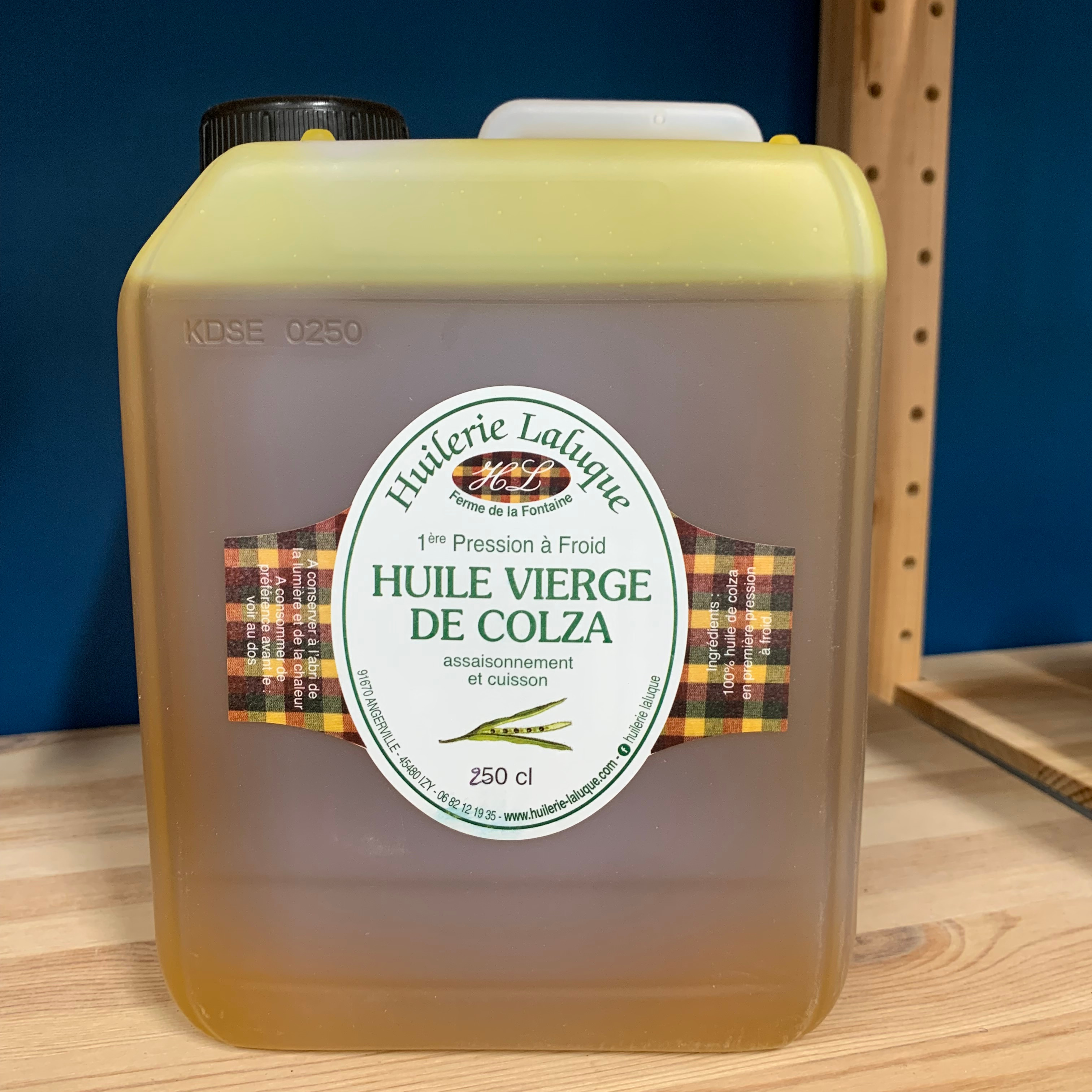 BIDON HUILE DE COLZA NATURE 2,5L