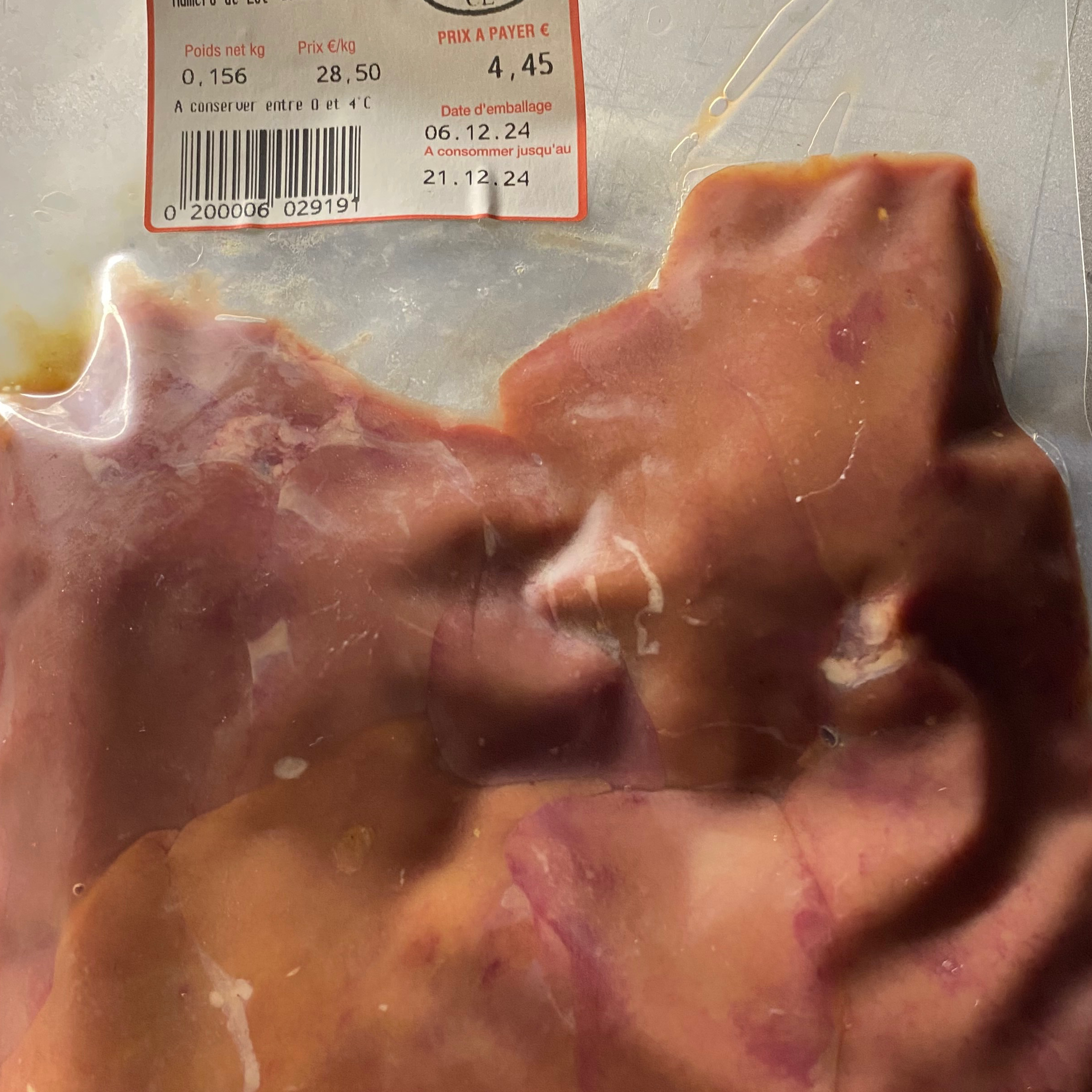 Foie de poulet - 150g