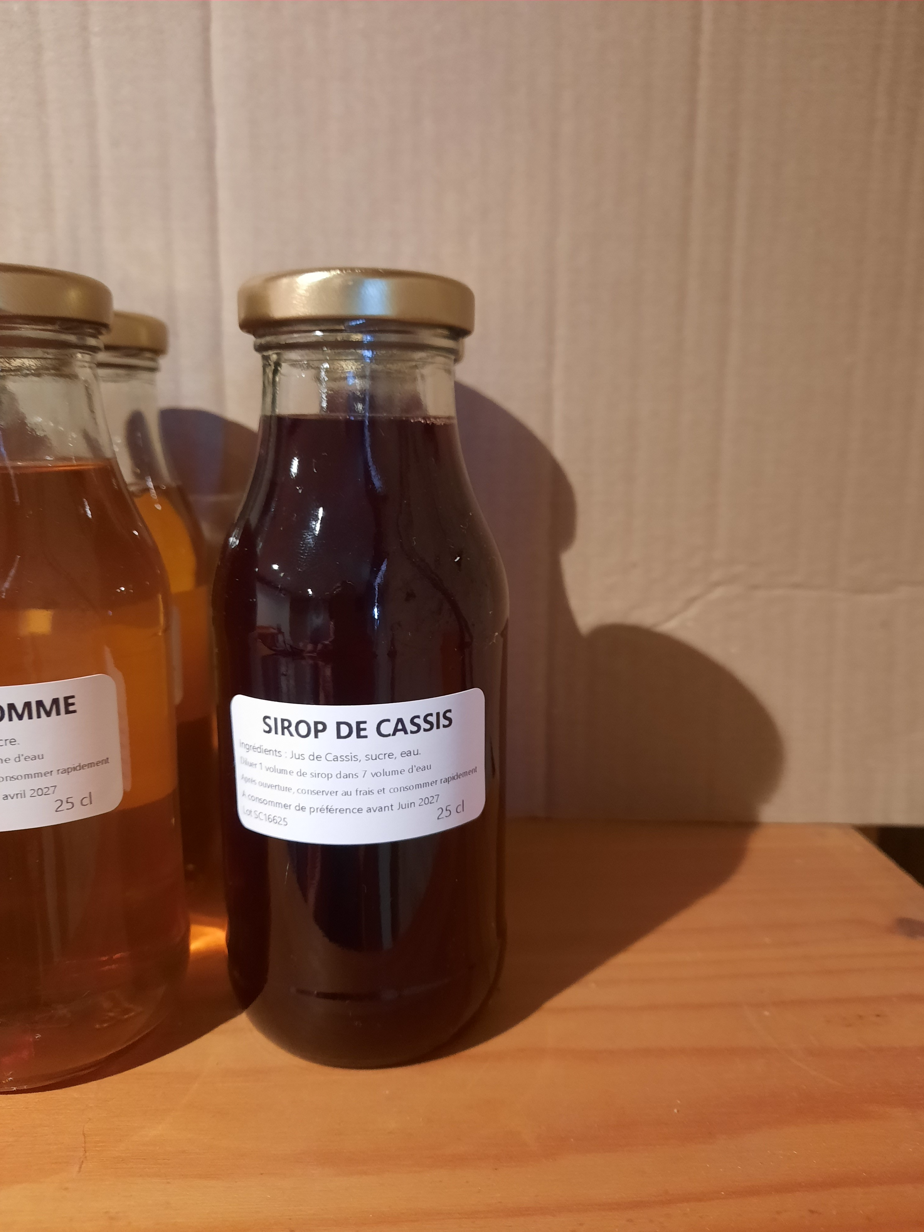 Sirop de cassis - 25cl