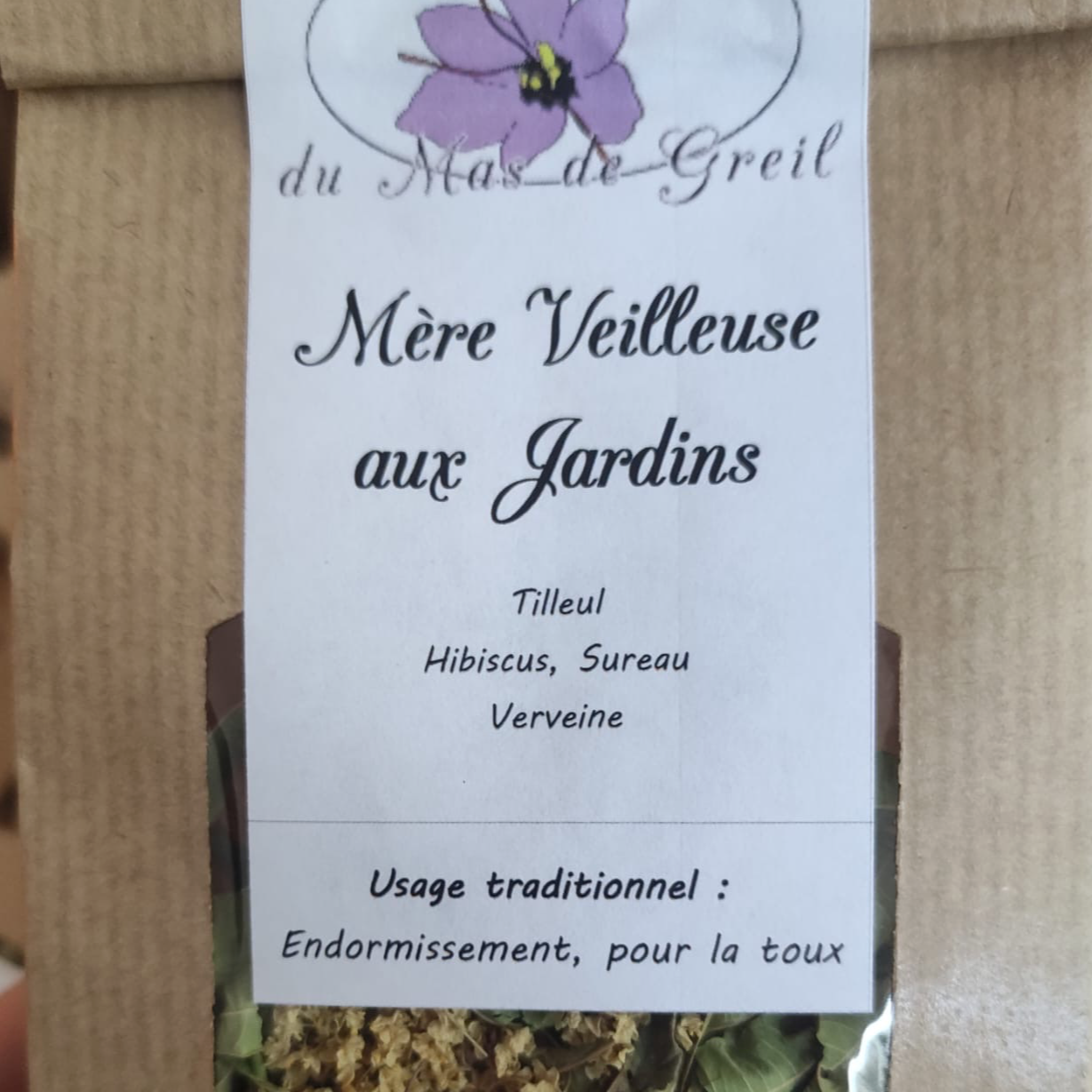 Infusions sachet kraft 15 gr - Mère veilleuse aux jardins