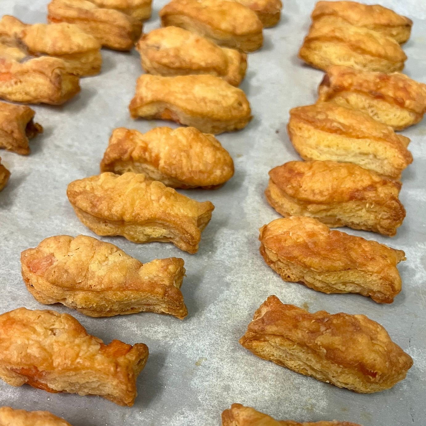 1 Apéro : sablés truites fumés et parmesan 100gr pour le 19/12