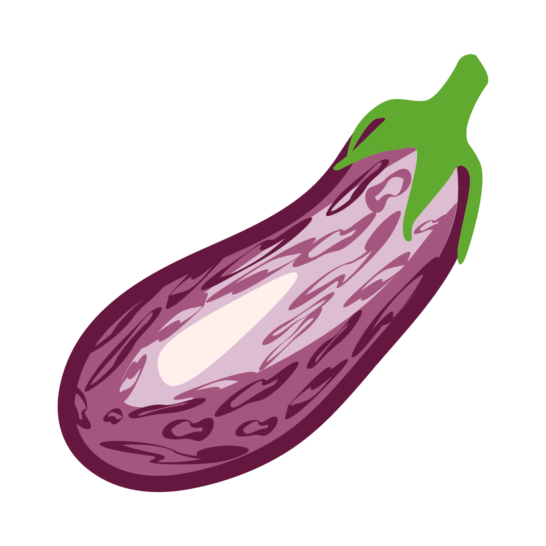 Aubergine violette / blanche