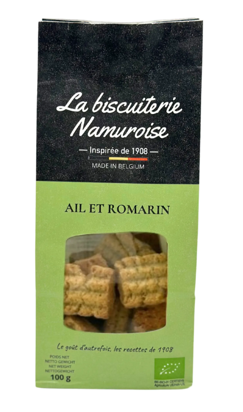 Biscuits salés - Ail & romarin