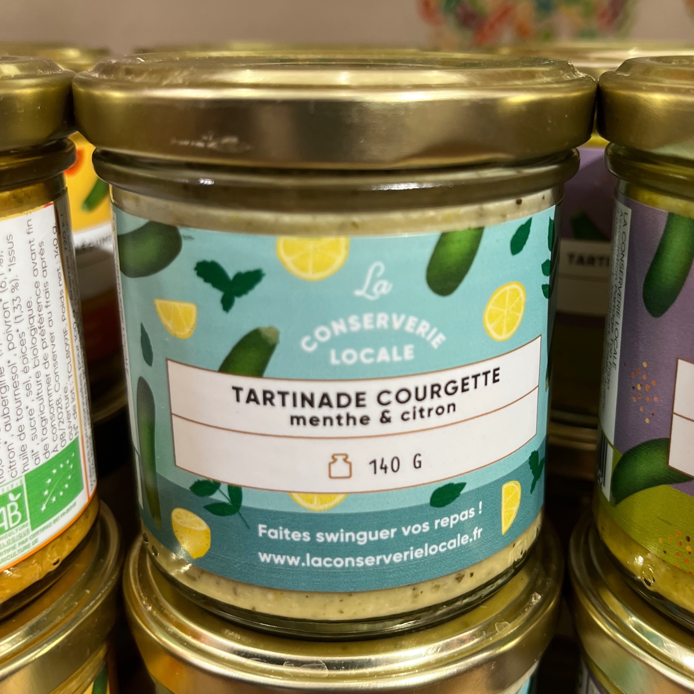 TARTINADE COURGETTE MENTHE CITRON