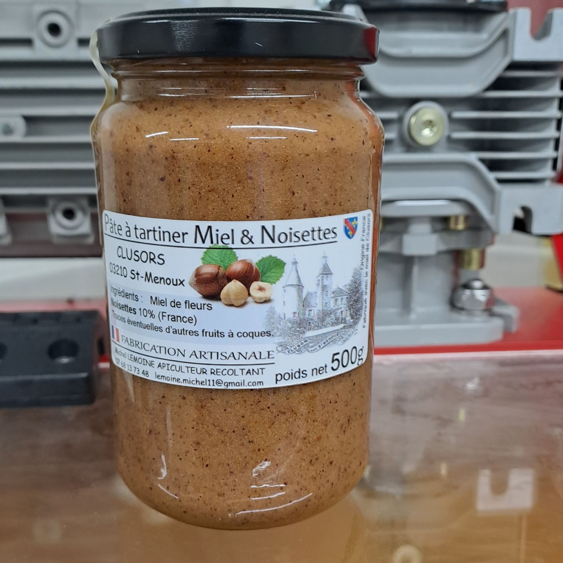 pâtes à tartiner (90%miel-10%noisettes) 500g