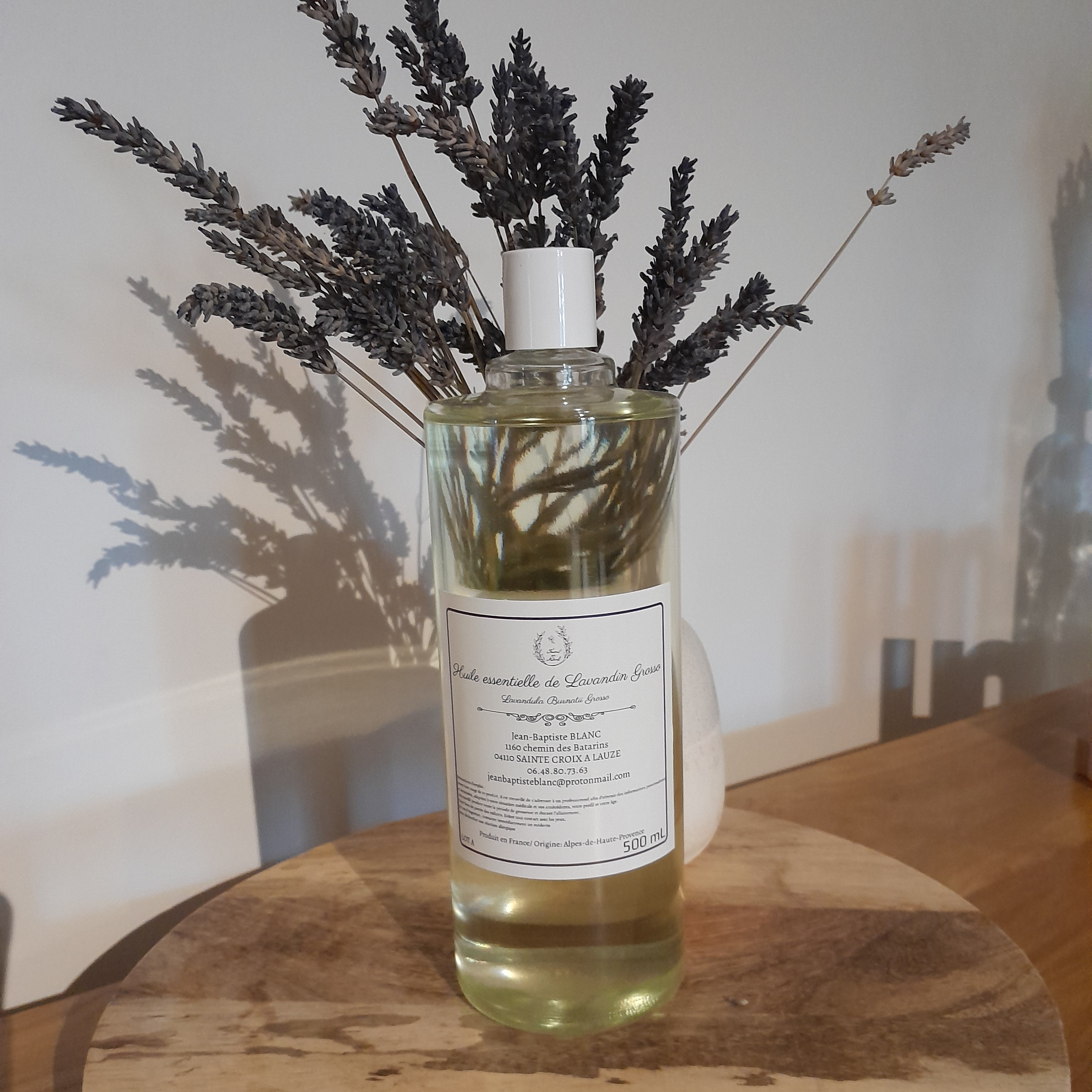 Huile essentielle de lavandin 500ml