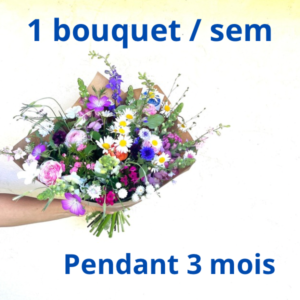 Abonnement 1 bouquet / semaine pendant 3 mois