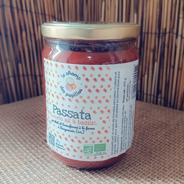 PASSATA TOMATE AIL & BASILIC 490g - 490g