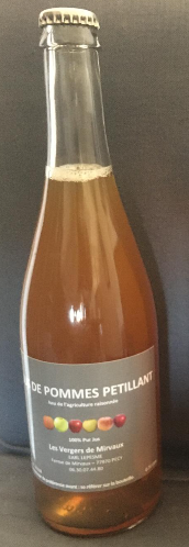 jus de pomme pétillant - Ferme de Mirvaux