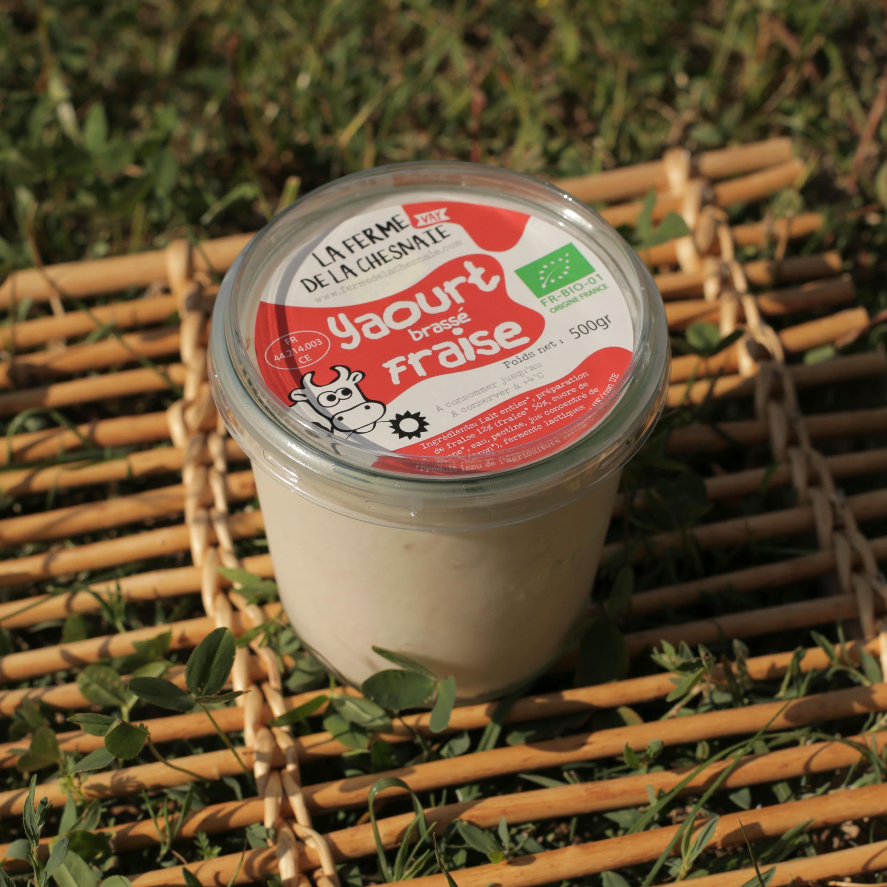 Yaourt sucré brassé à la Fraise - 500g