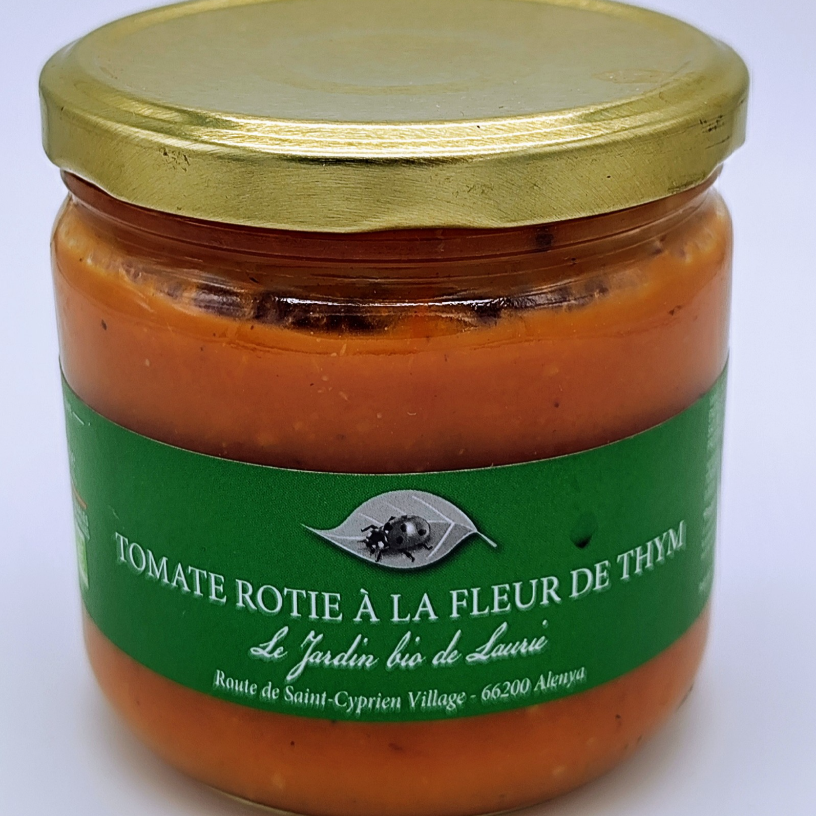Sauce tomate rôtie à la fleur de thym bio