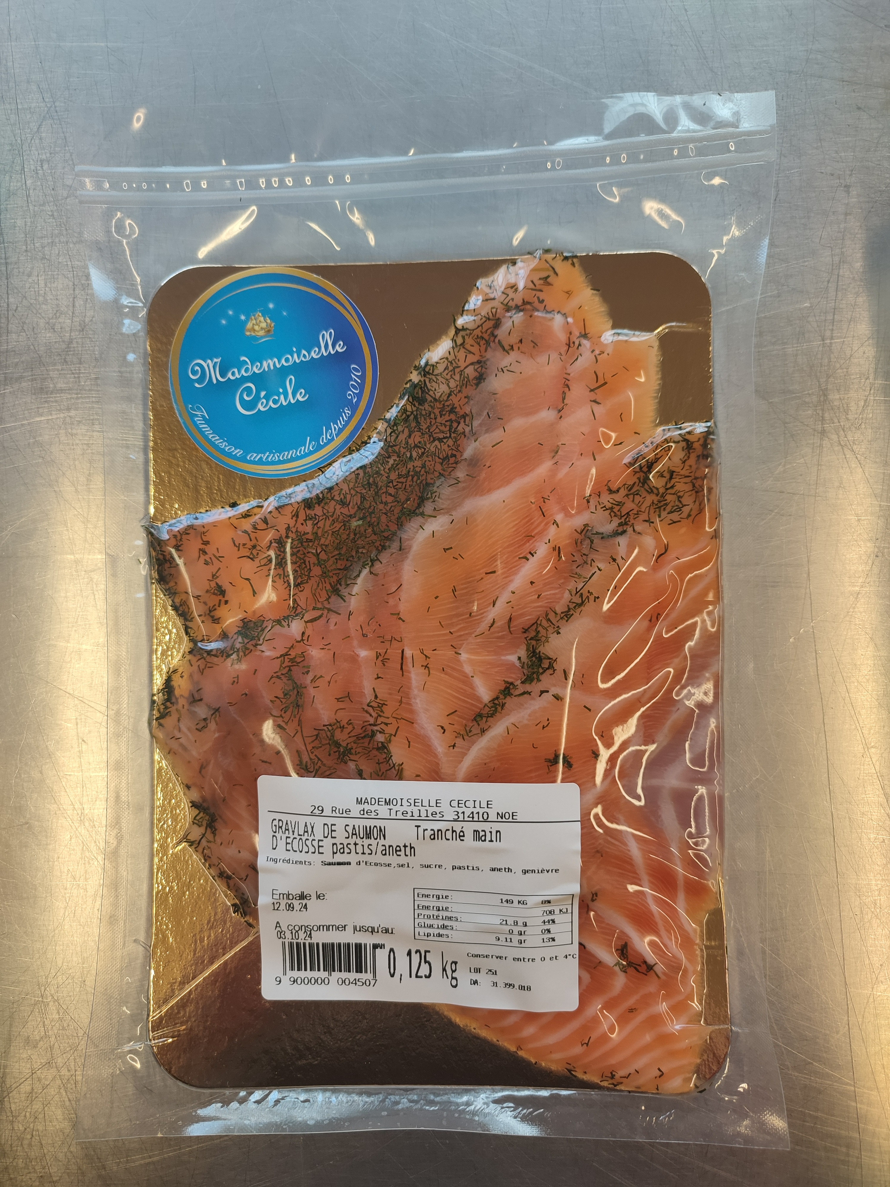 SAUMON Gravlax (500gr) Ecosse supérieur