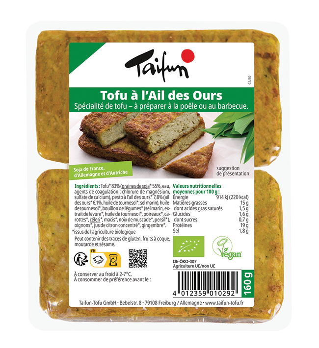 Tofu à l'ail des ours - 160g
