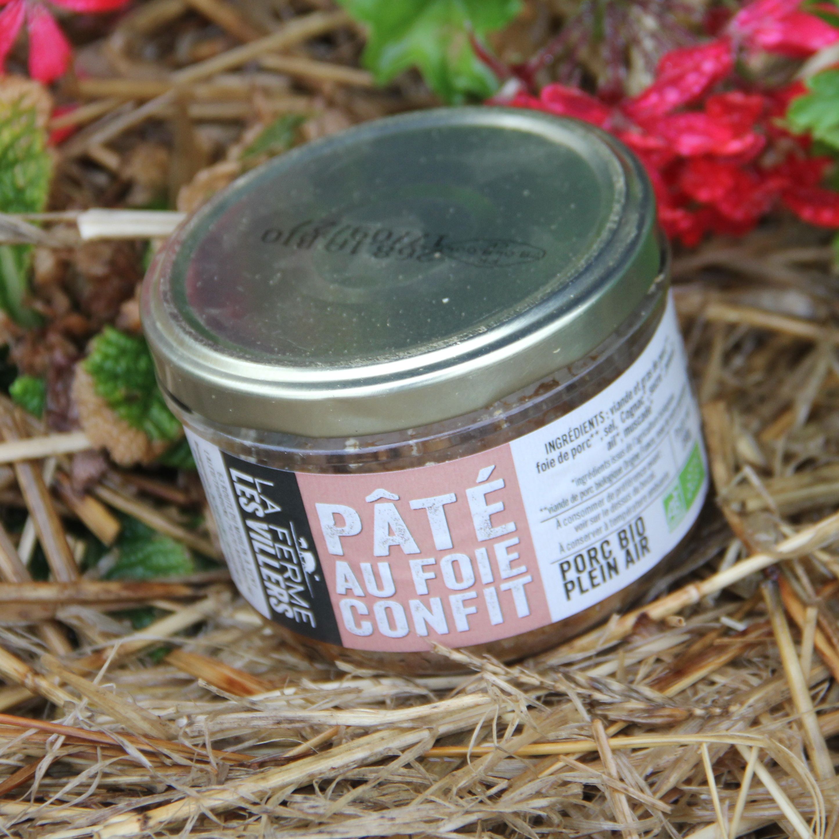 Pâté au foie confit bio Les Villers 180 g
