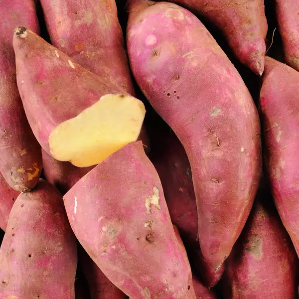 Patate douce (peau rose à chaire blanche)