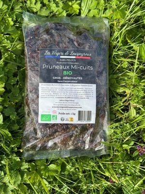 PRUNEAUX MI-CUITS BIO GROS DENOYAUTES DE NOS VERGERS