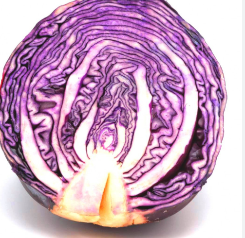 Moitié d’un choux rouge
