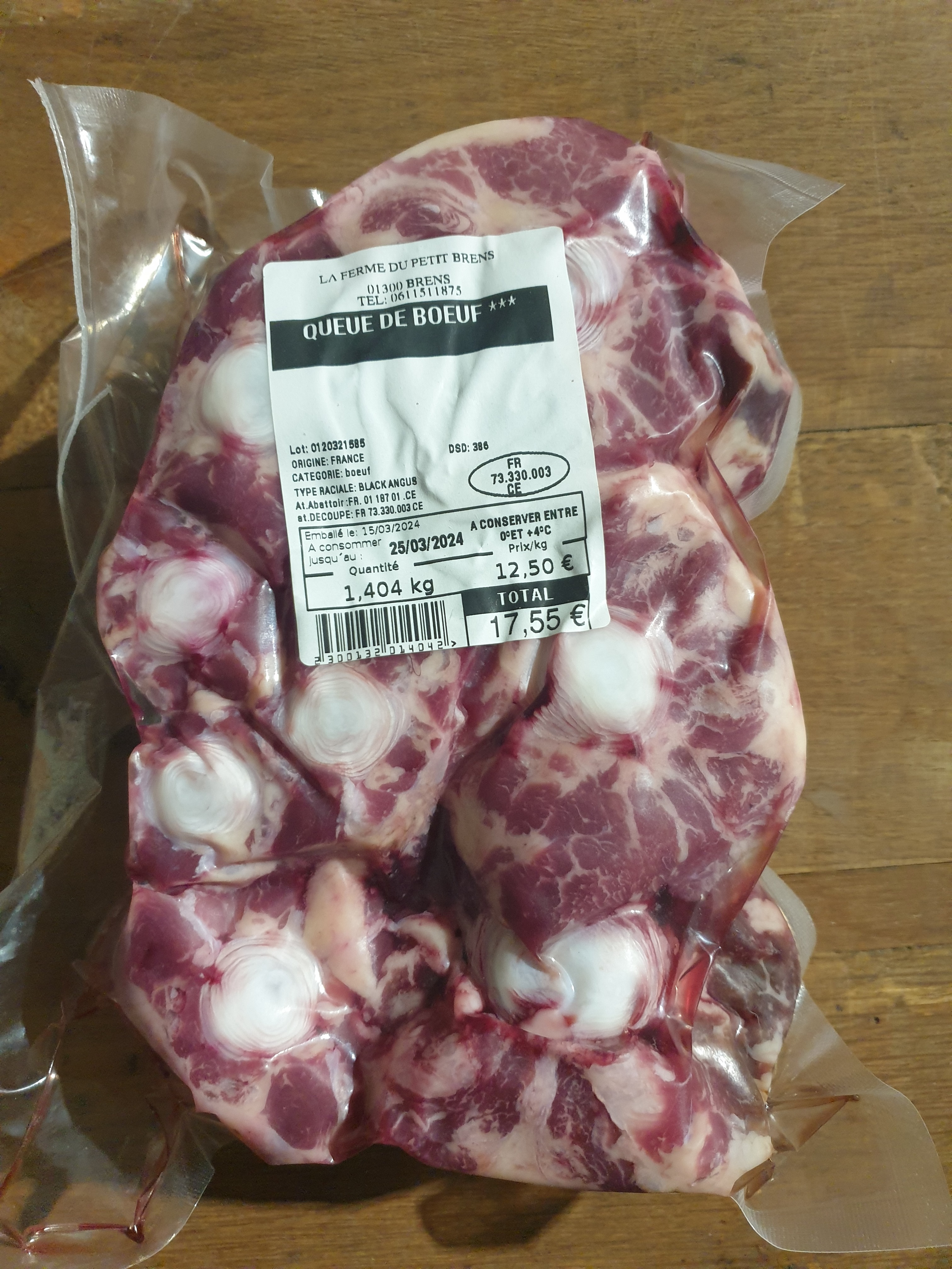 Queue de bœuf - 1,404g