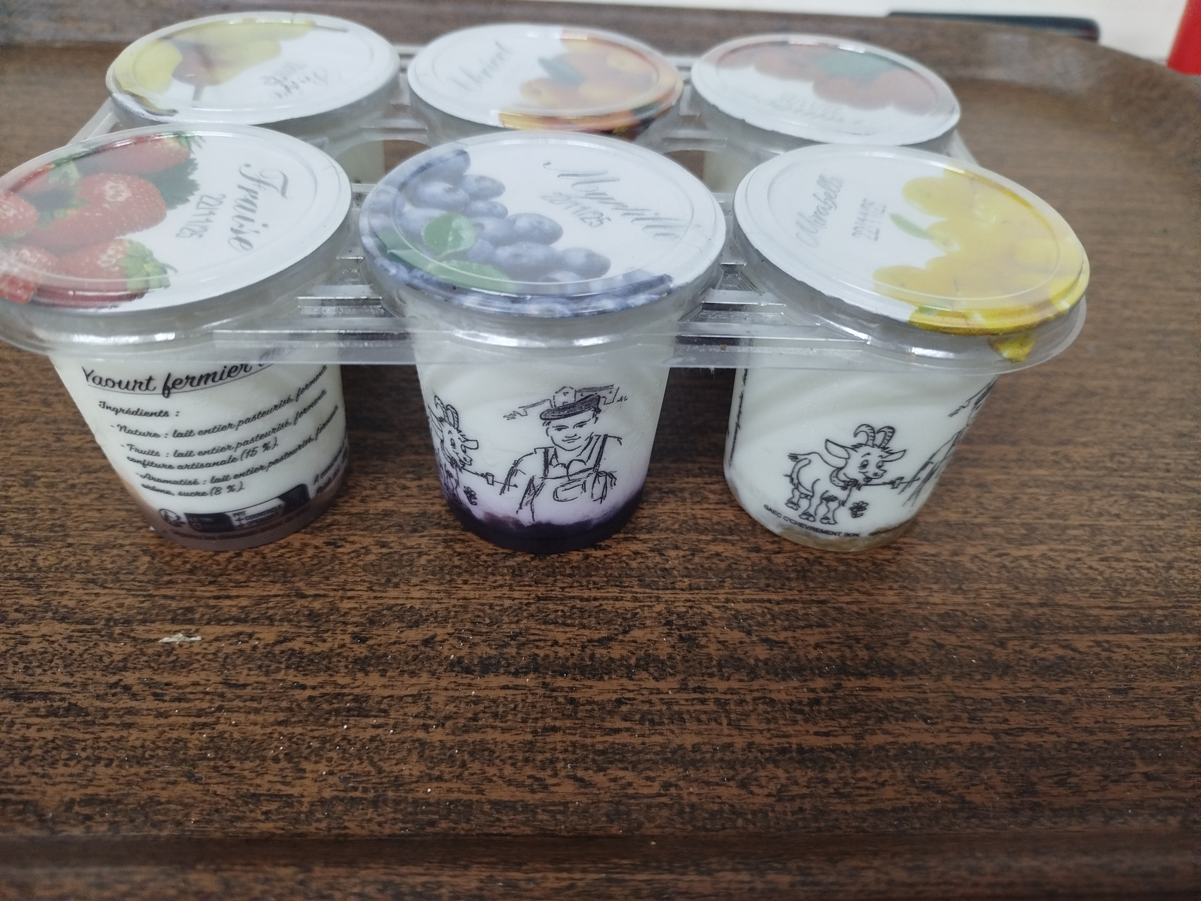 Yaourts aux fruits par 6 - 750g