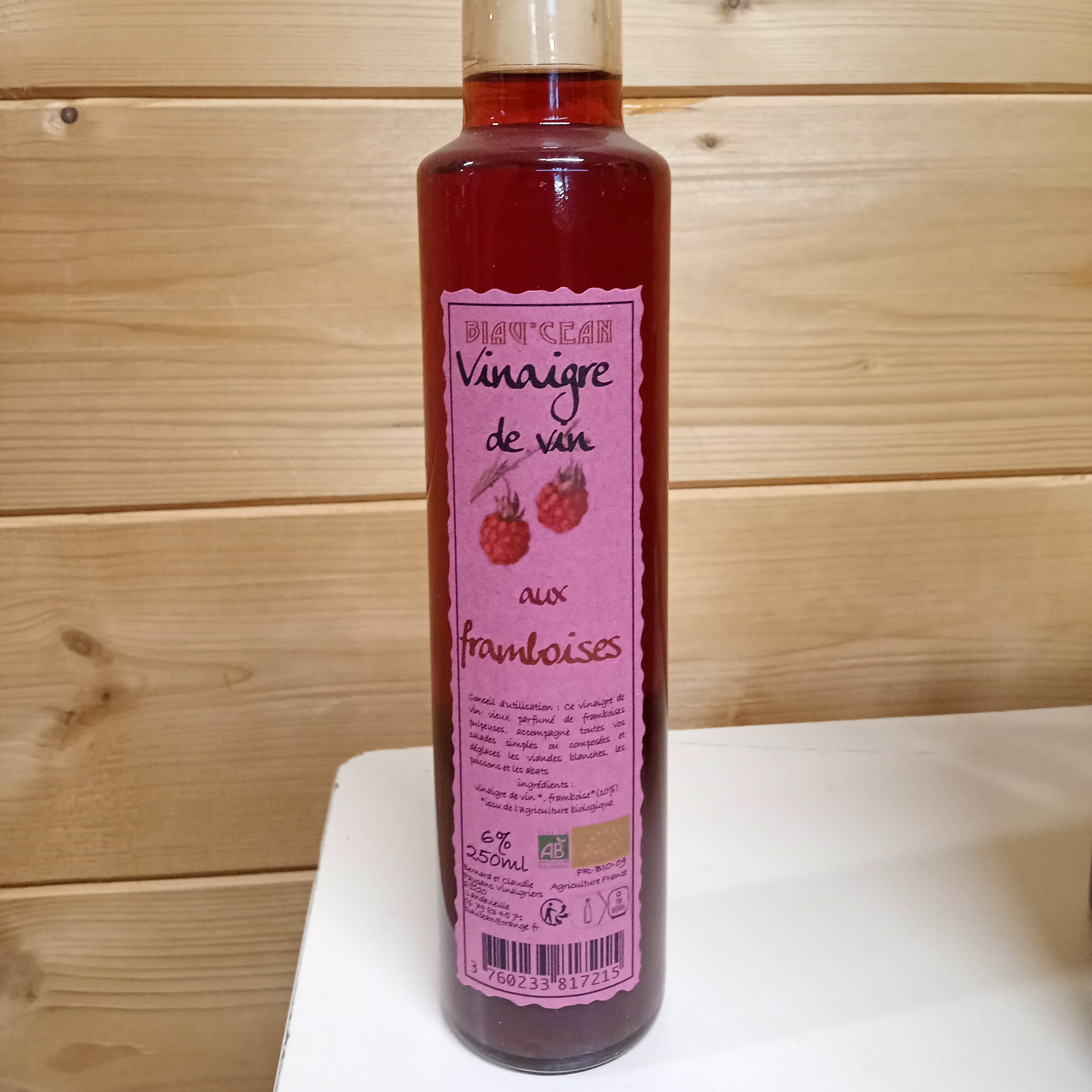 Vinaigre de Vin aux Framboises - 250ml