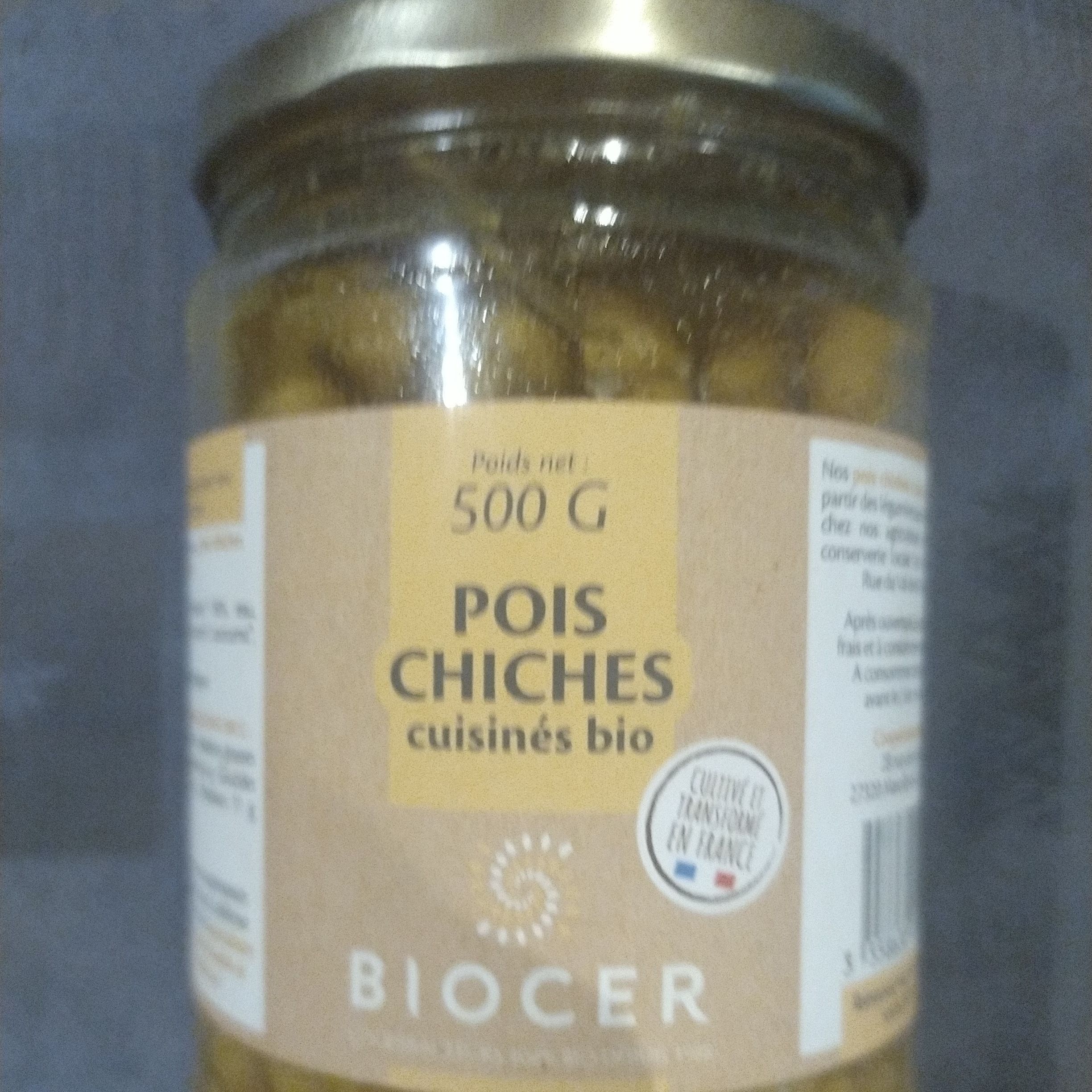 Pois chiches cuisinés - 500g