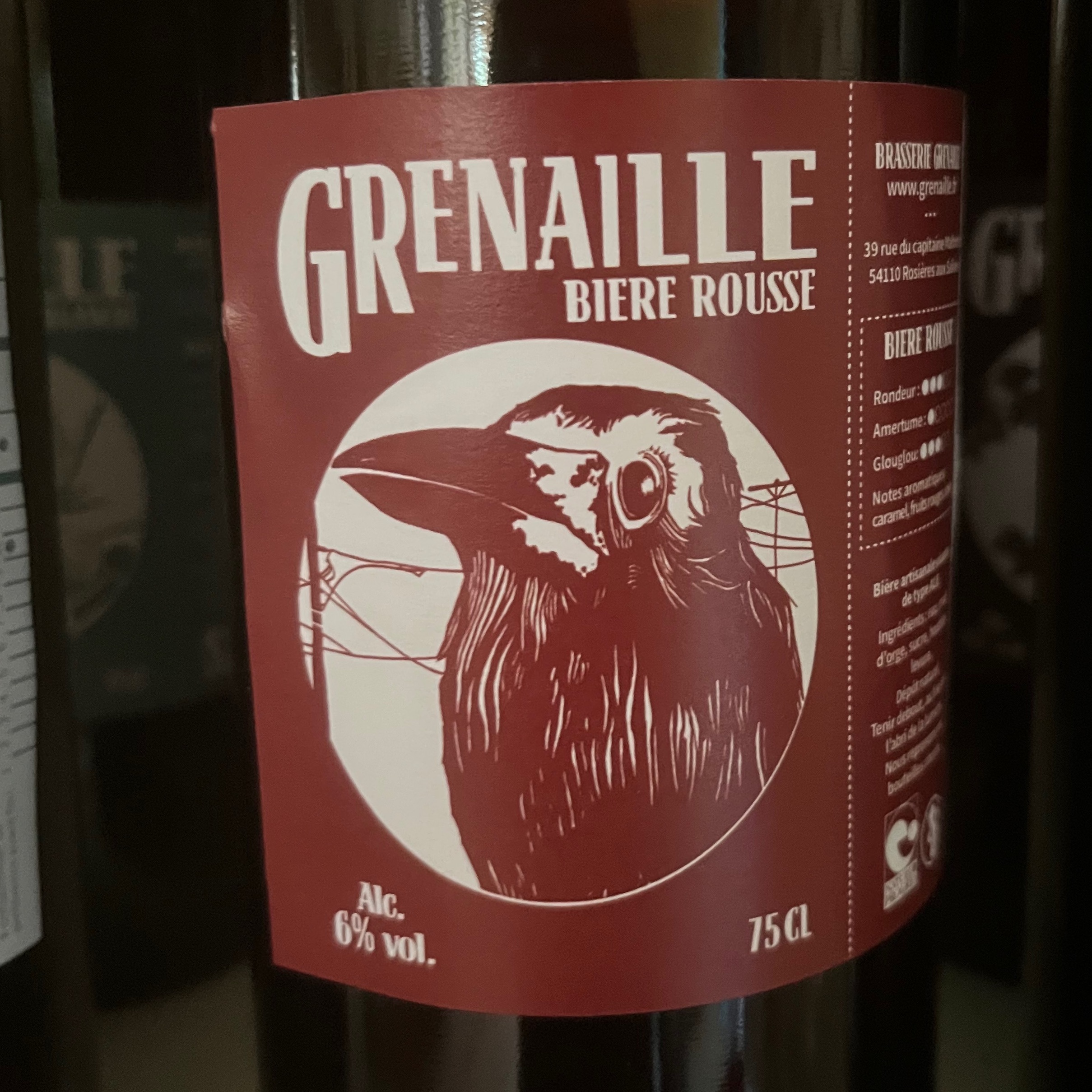 BIÈRE 75CL ROUSSE (GRENAILLE)