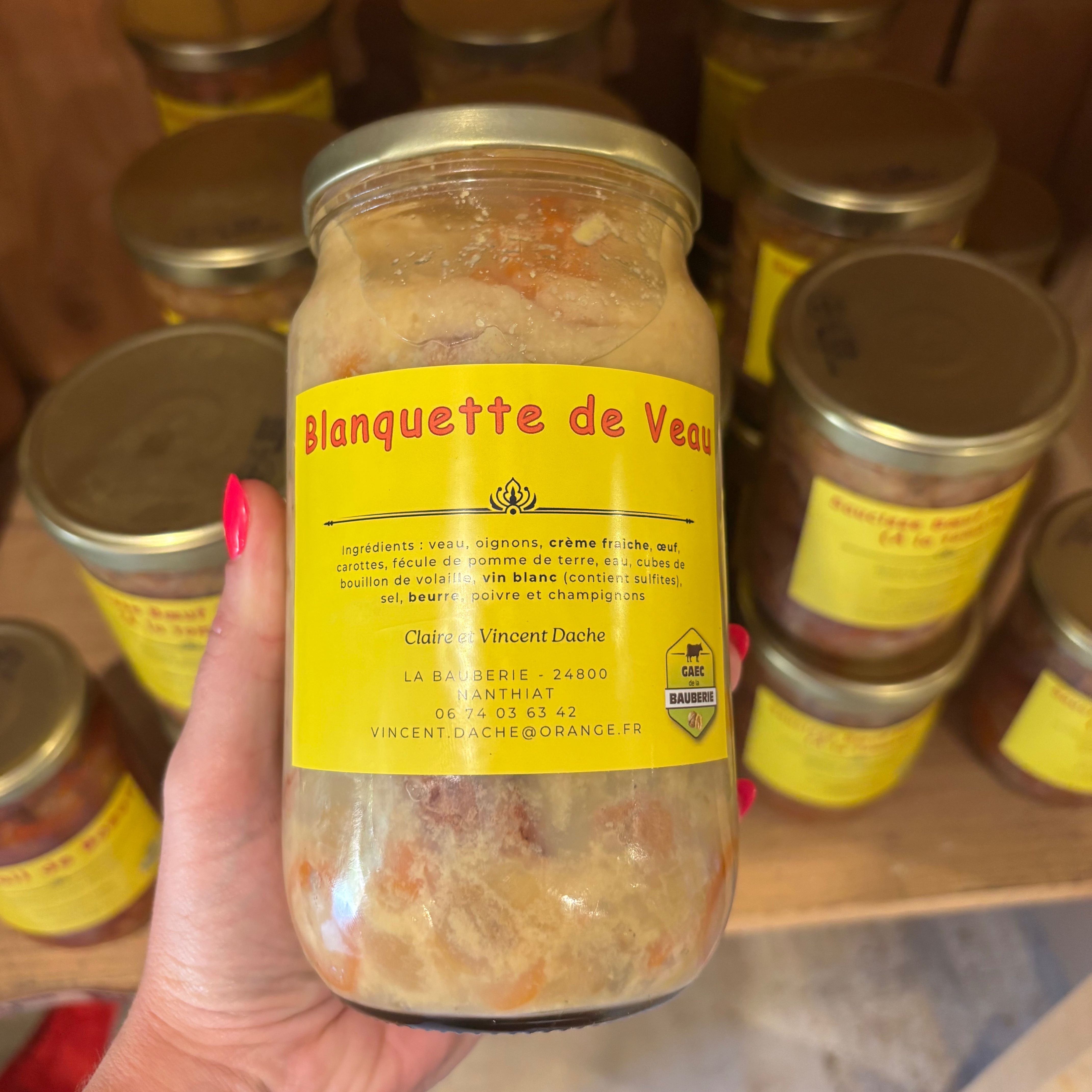 Blanquette de veau (converve) - 800g