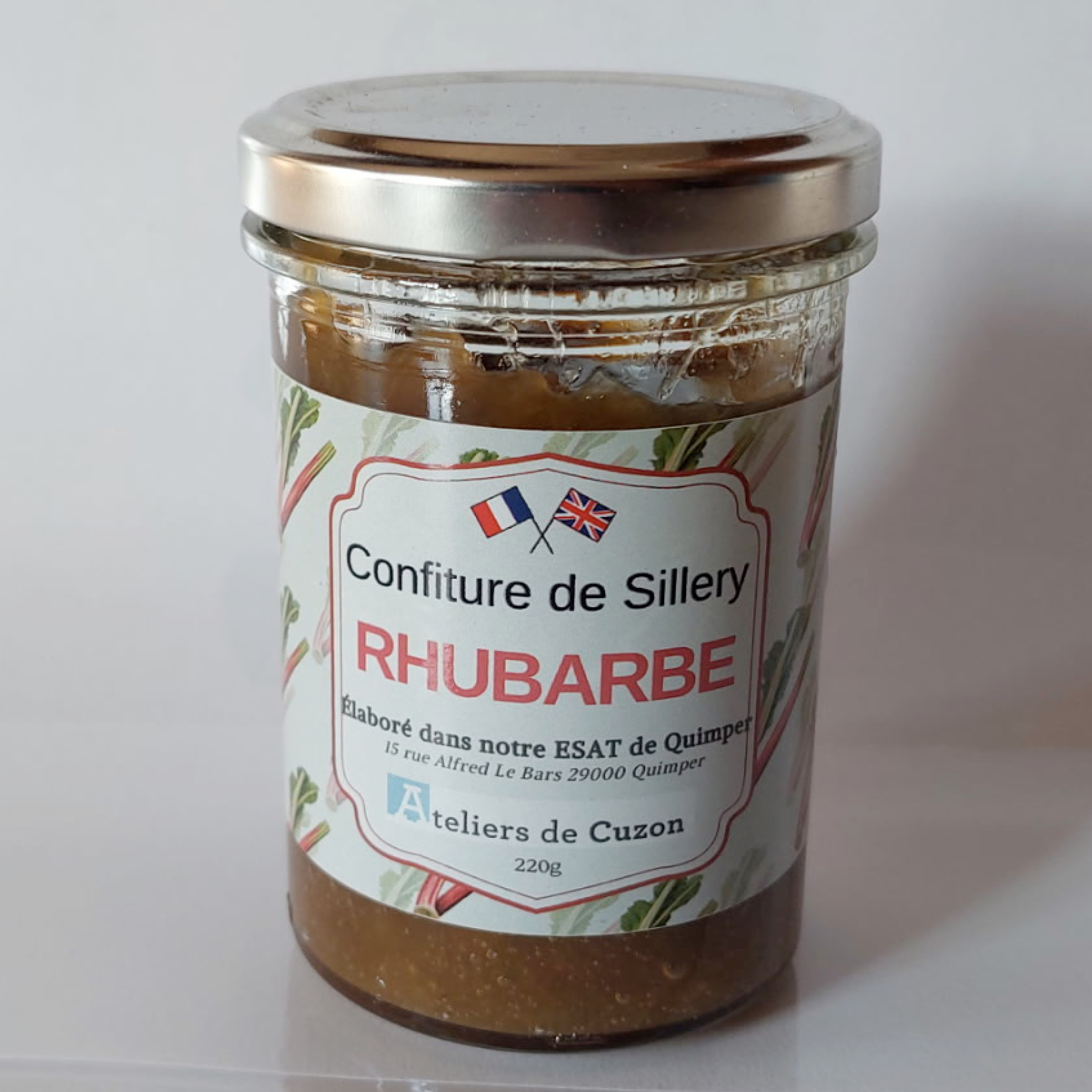Confiture rhubarbe - 220g
