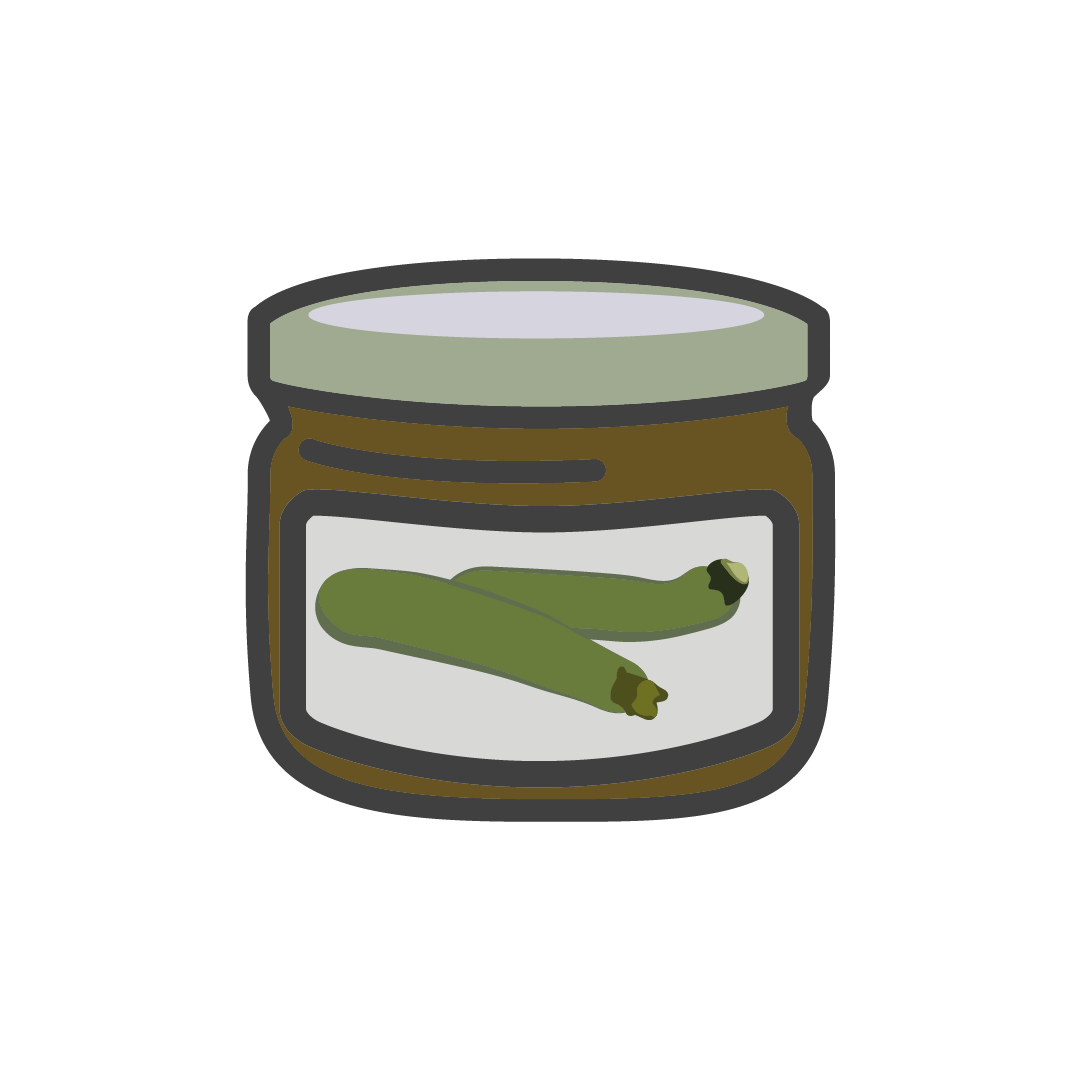 Conserve pickles de courgettes 230 g - 120 g égoutté