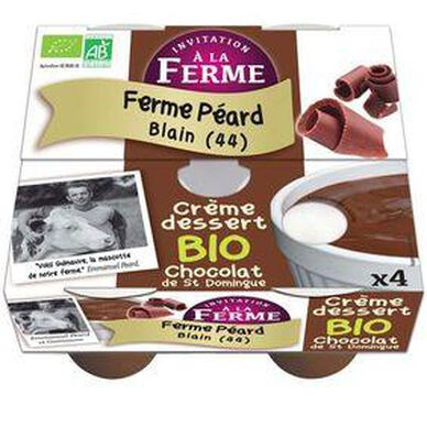 Yaourt chocolat 4x125g Péard