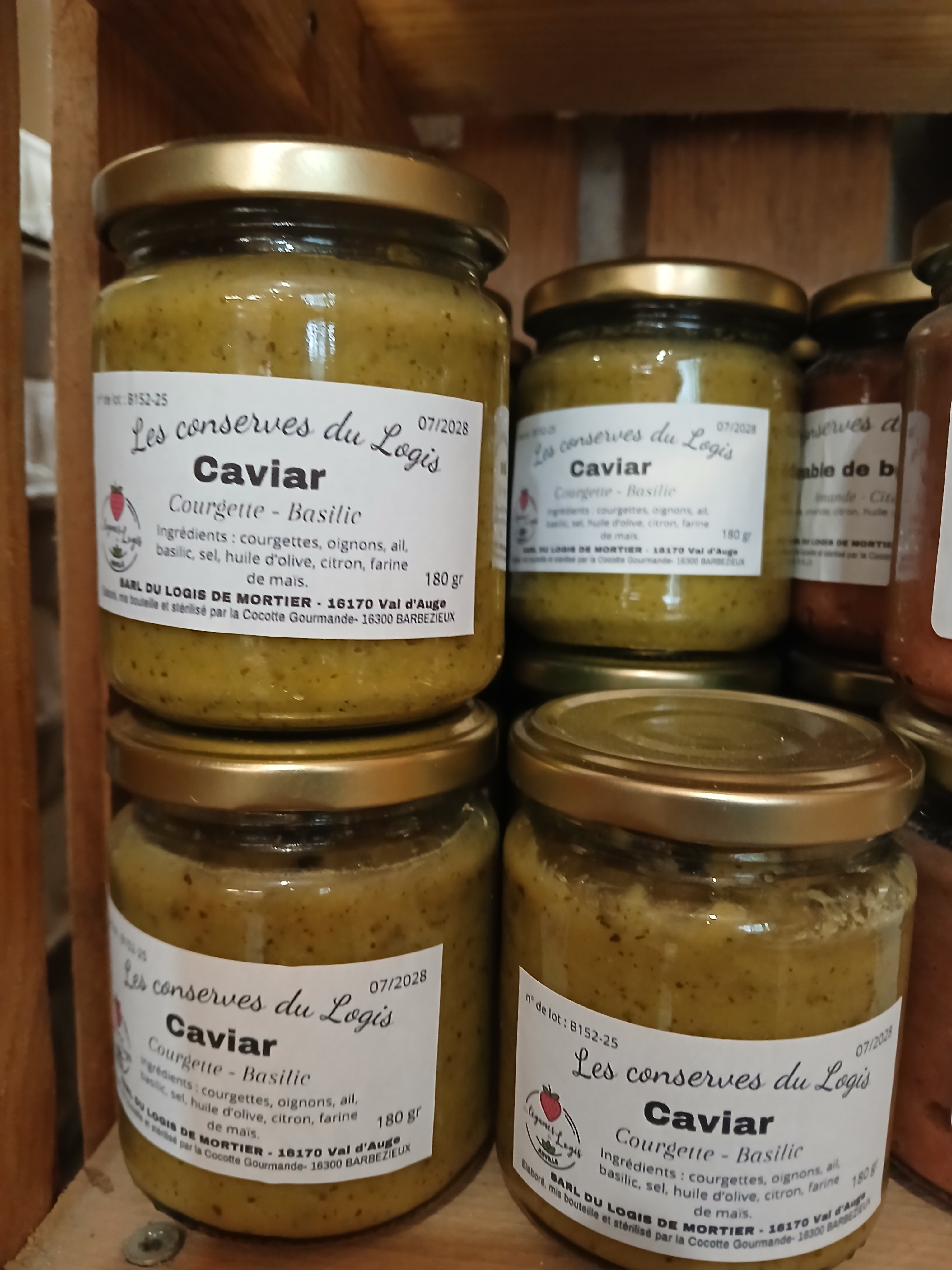 caviar de courgette - basilic