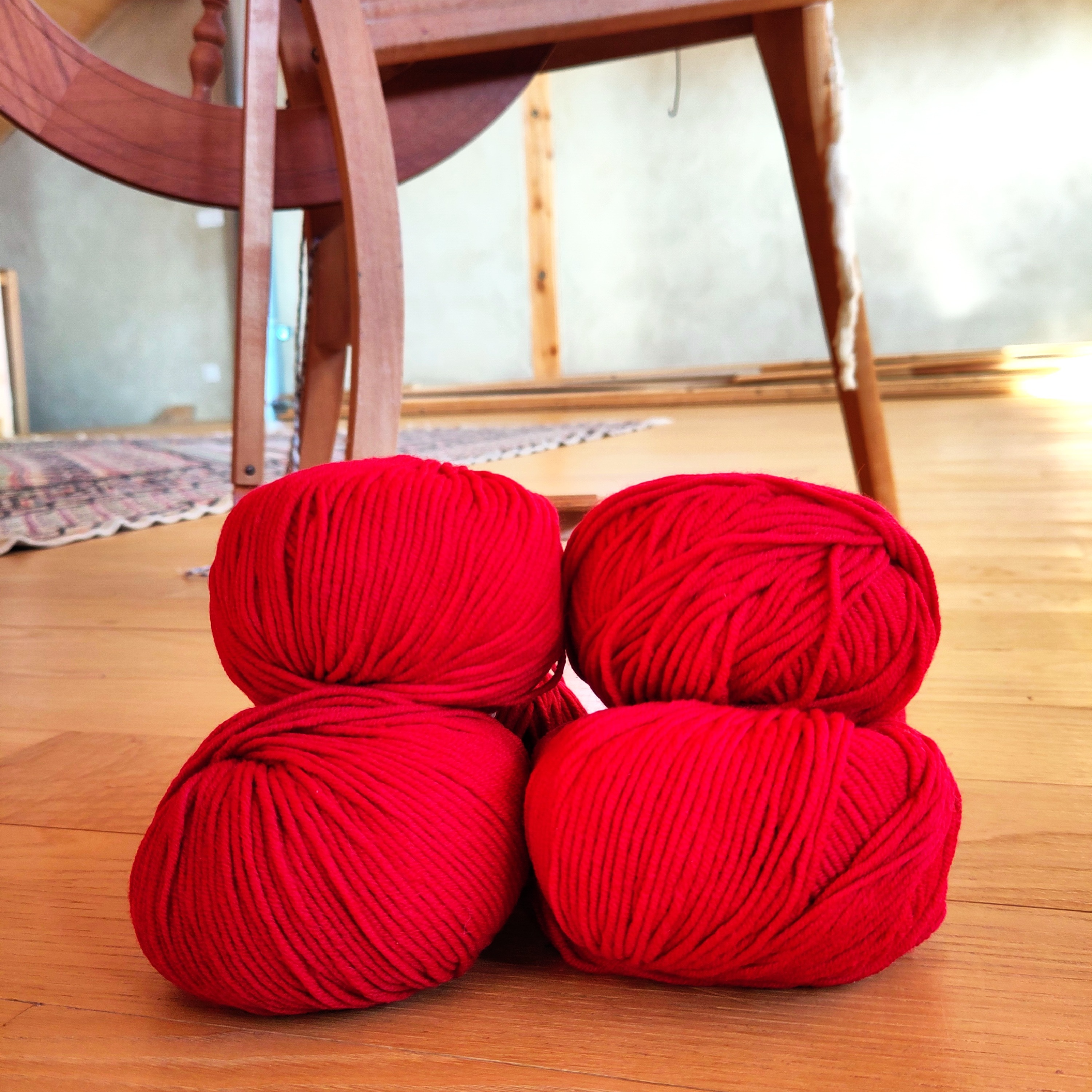 Pelote rouge India 50g - 50g