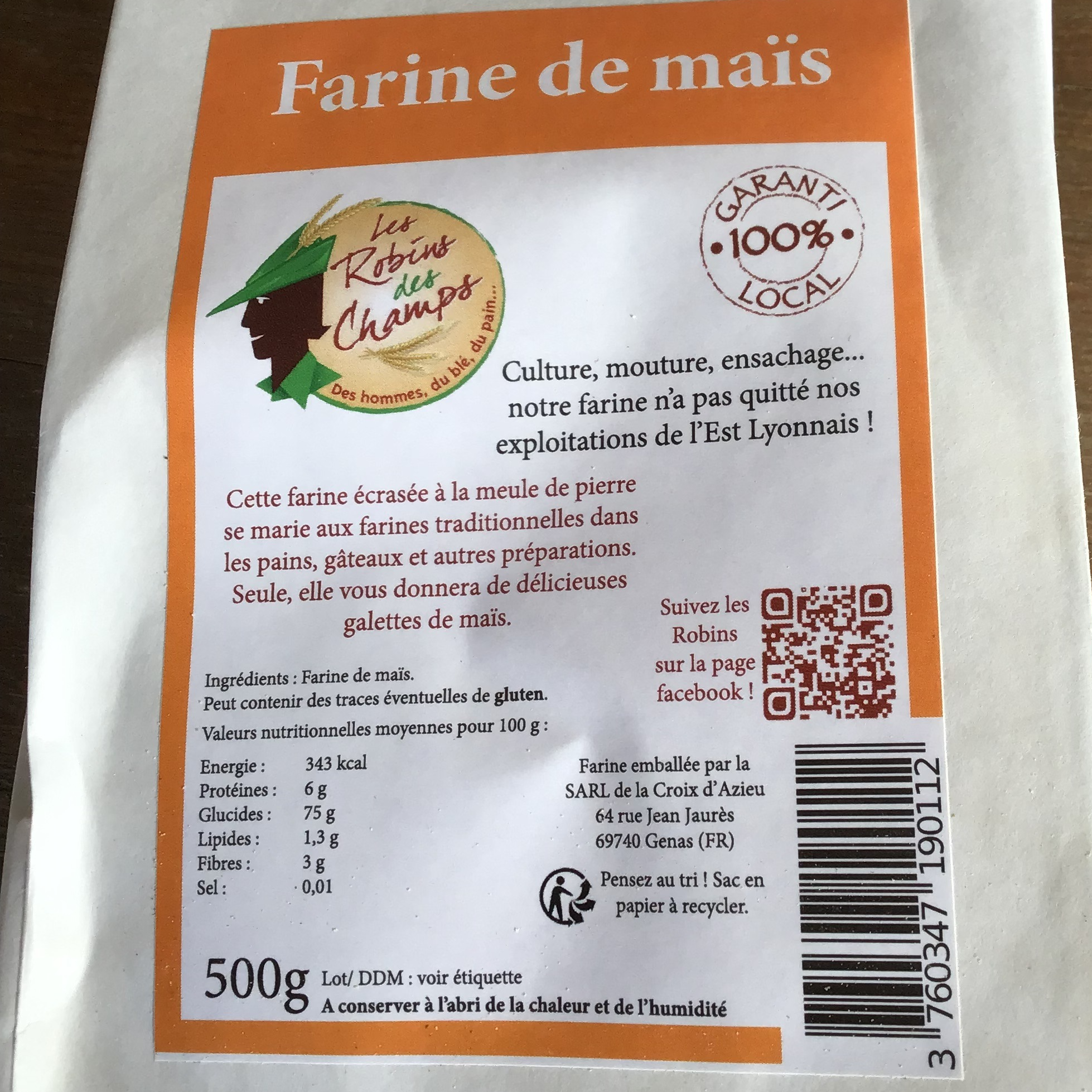 Farine De Maïs - 500 g