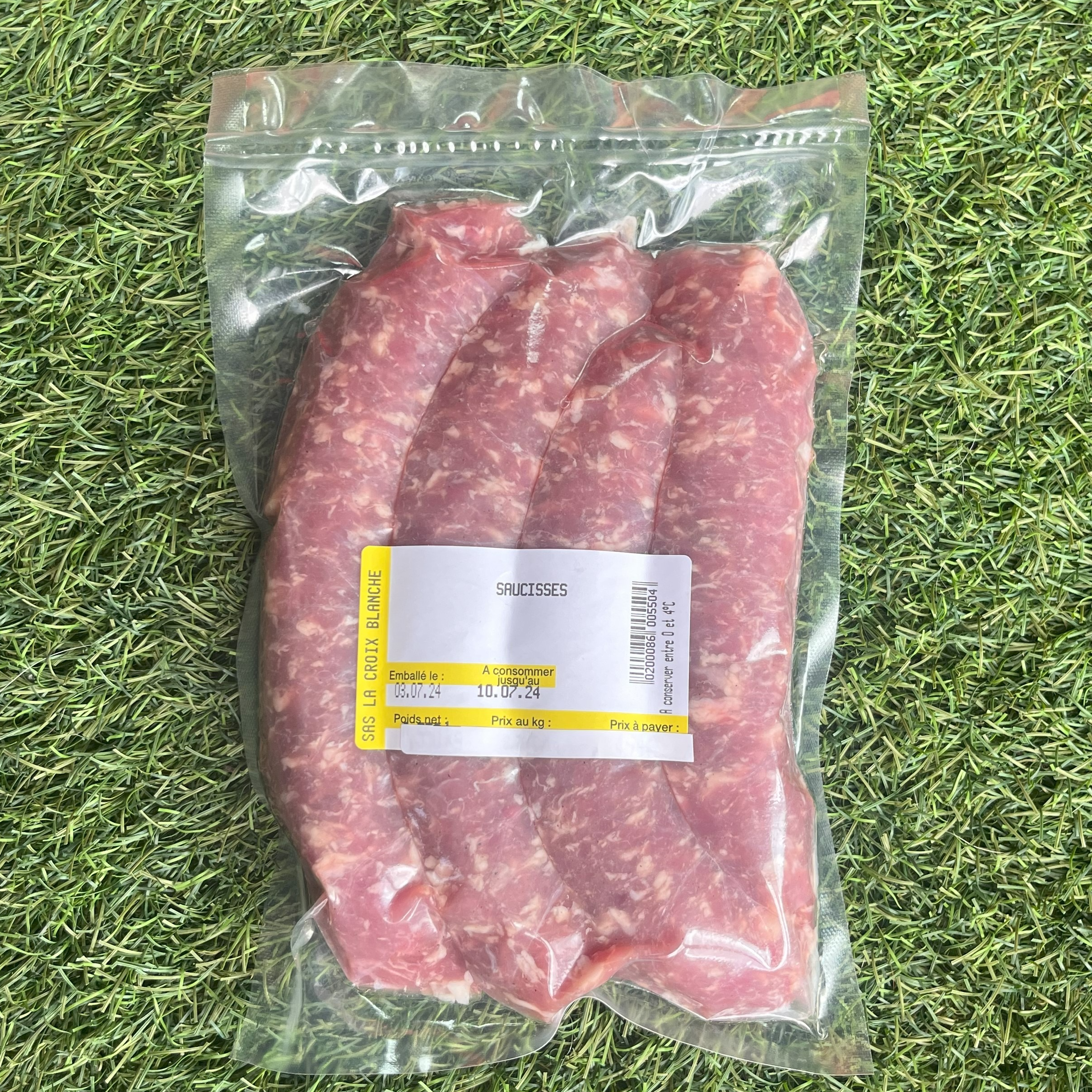 4 Saucisses De Toulouse - 0,5kg