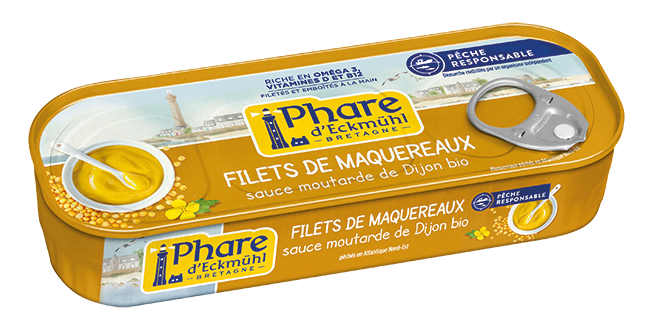Filets de maquereaux sauce moutarde de Dijon - 144g