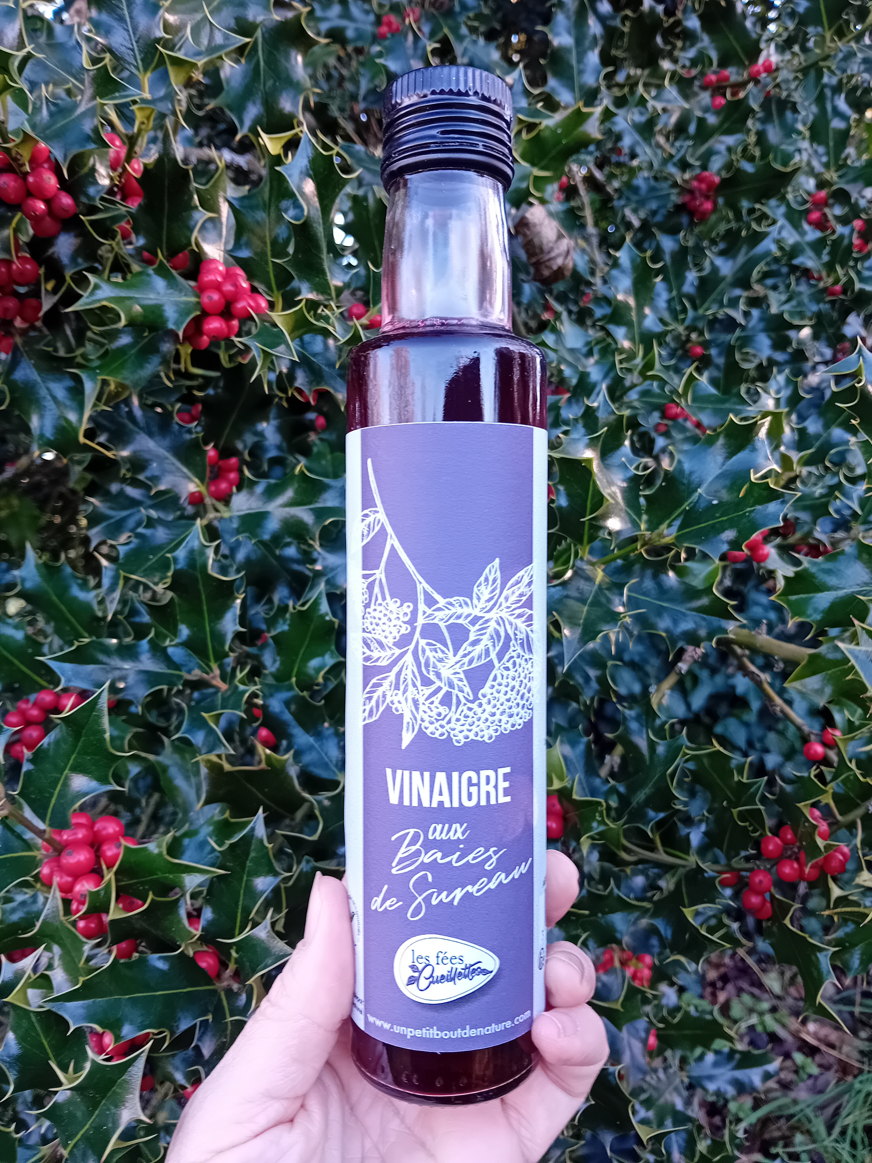 Vinaigre aromatisé aux baies de sureau - 250ml