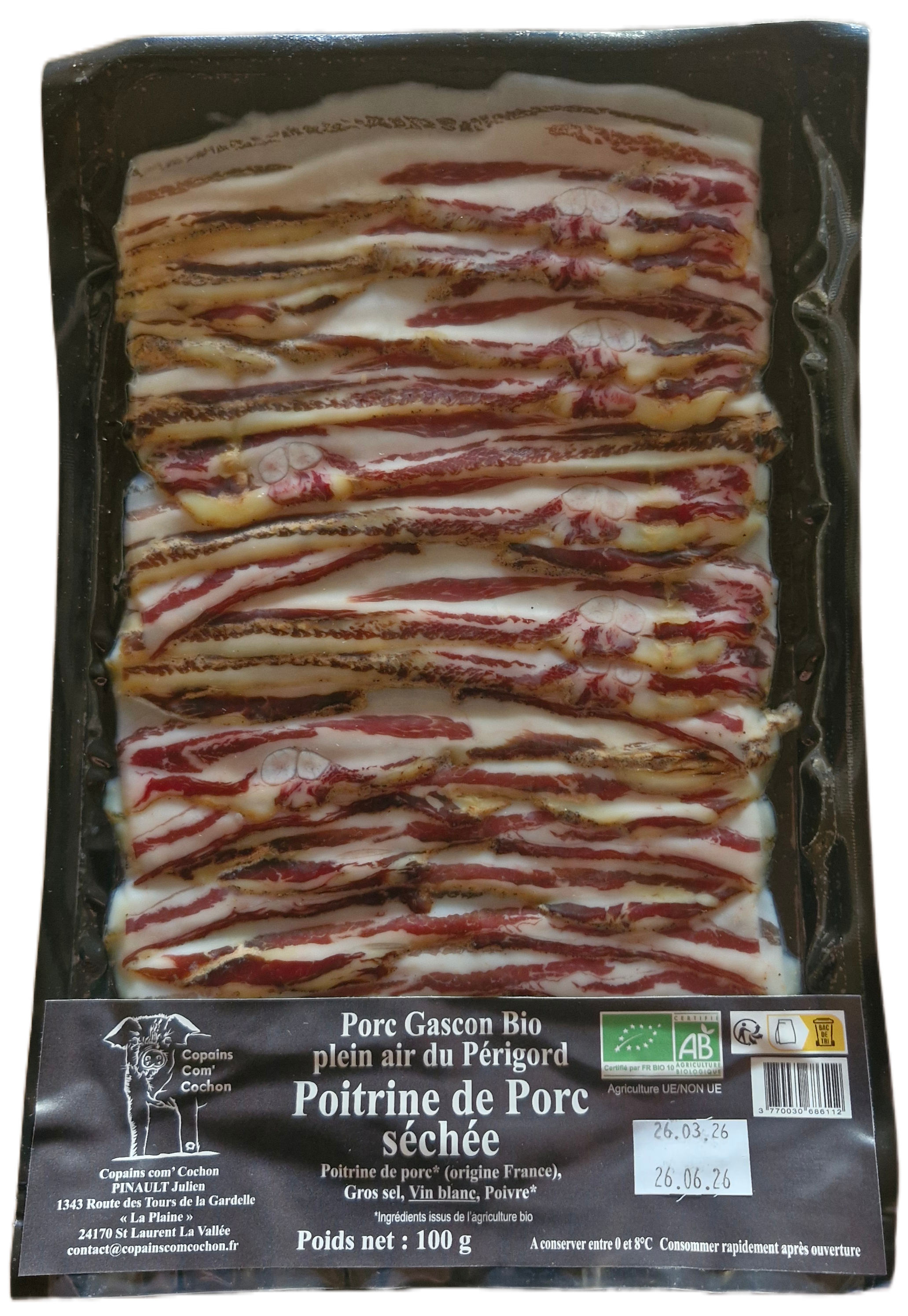 POITRINE SECHE - 100g