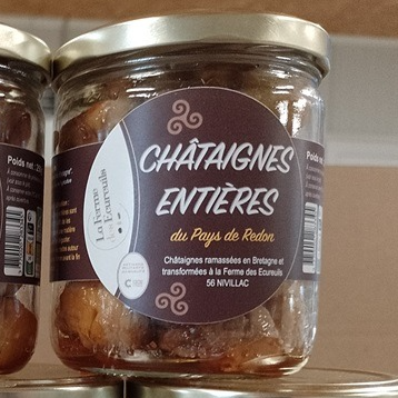 Châtaignes entières, pot de 250g - 250g