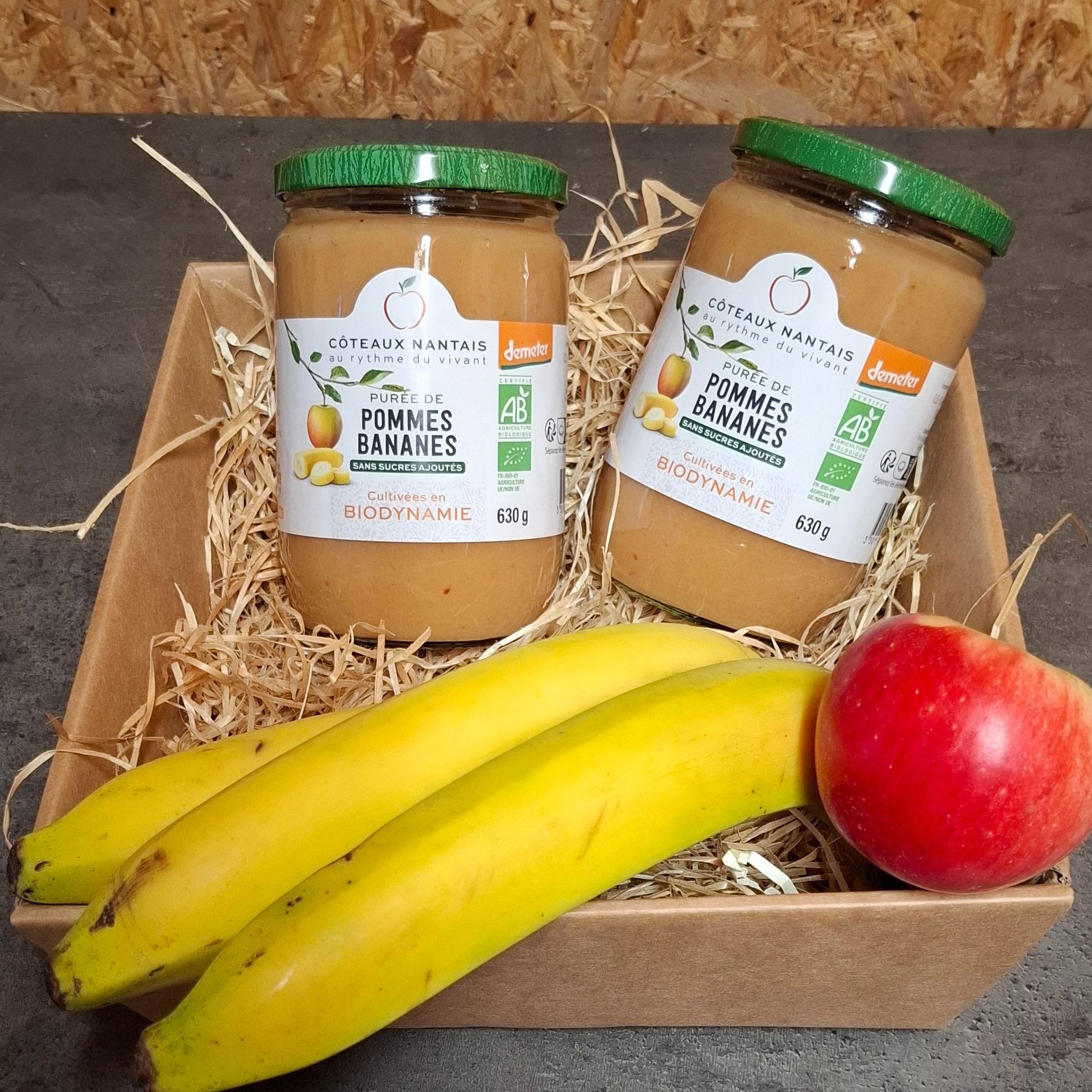 Purée de pommes / Bananes - 630g
