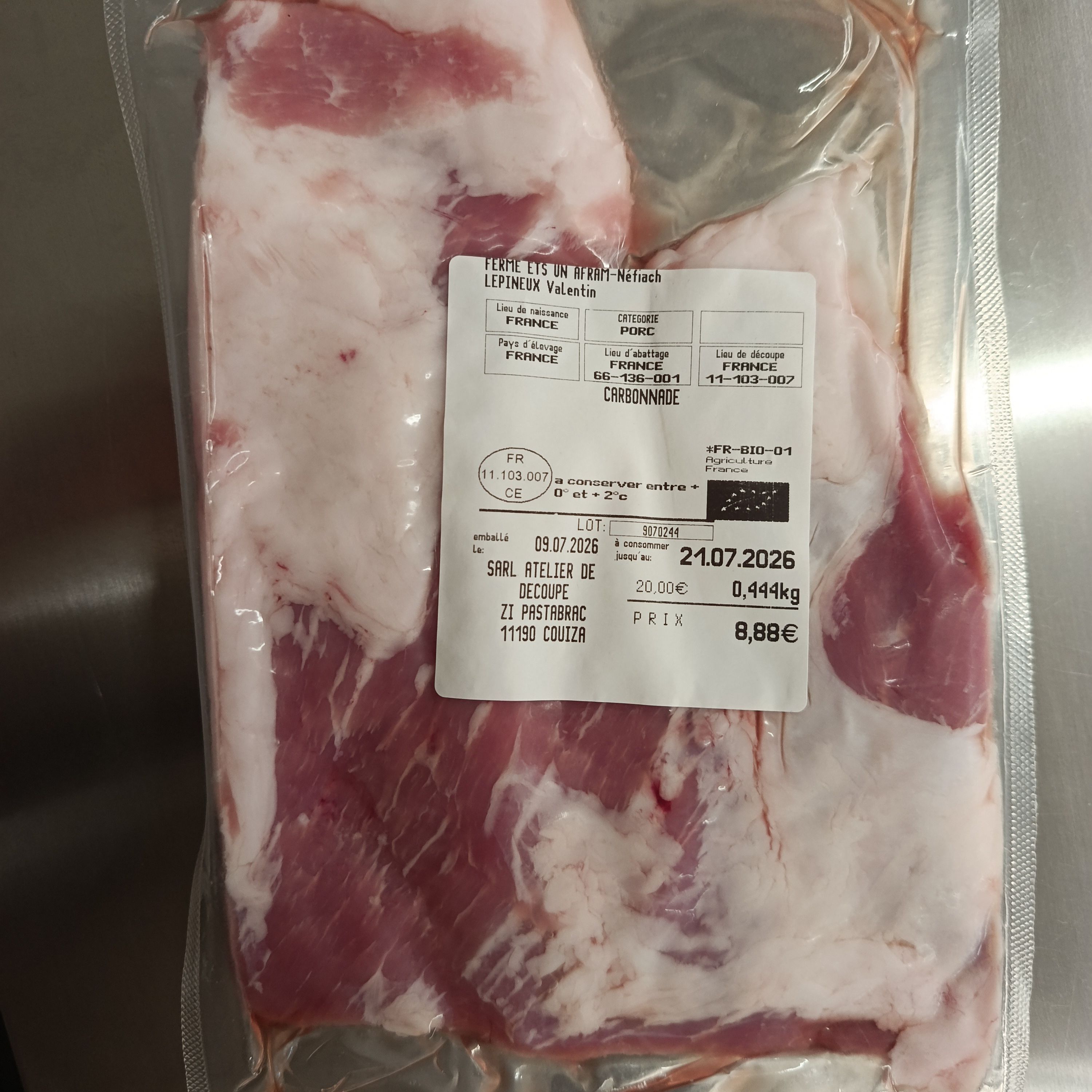 CARBONNADE - AFRAM - 0,25kg