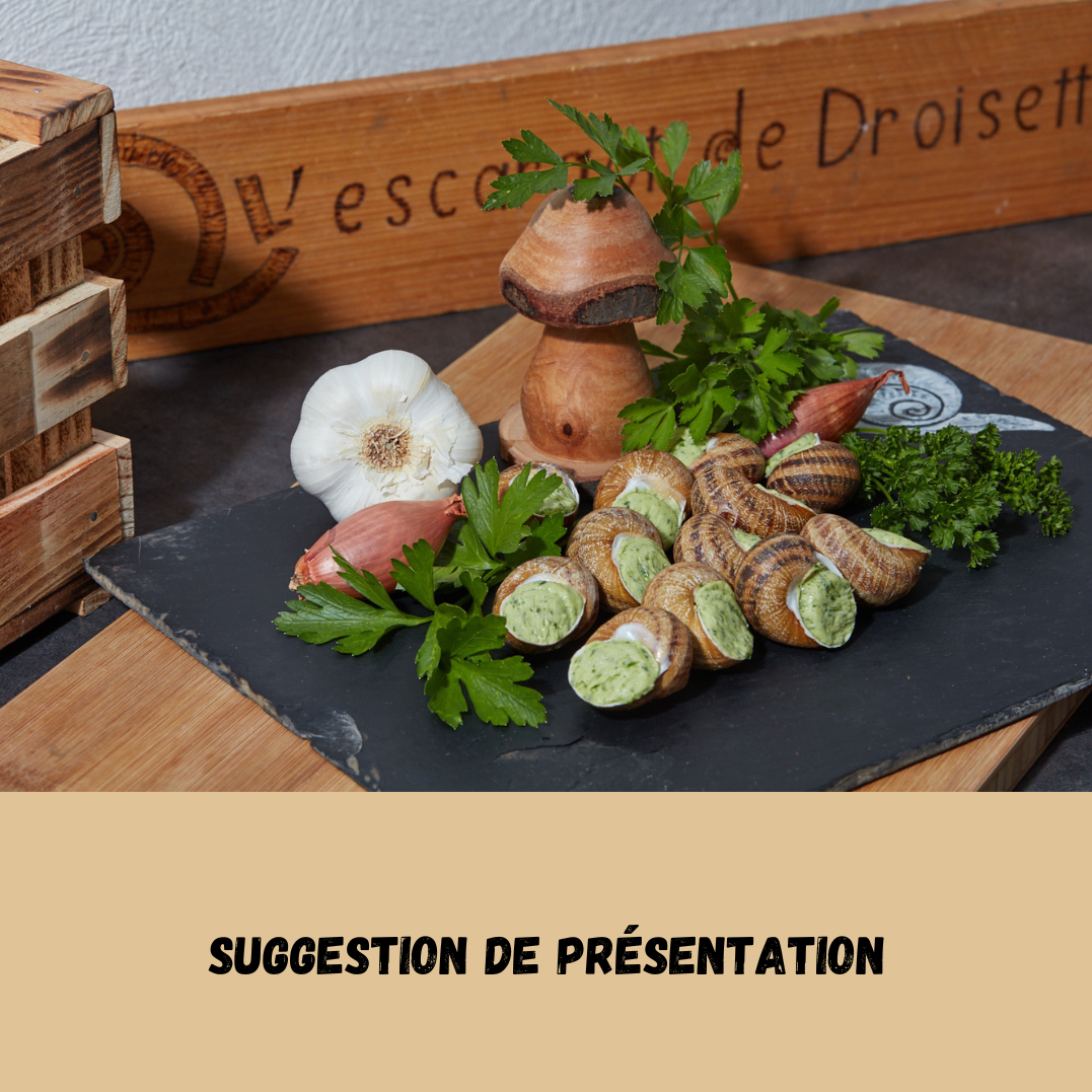 2 DOUZAINES D'ESCARGOTS EN COQUILLES - SURGELES - 300g