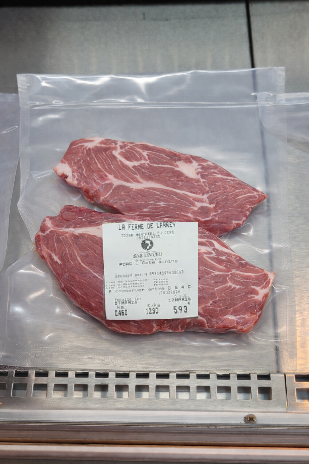 COTE ECHINE (selon disponibilité) - 500g