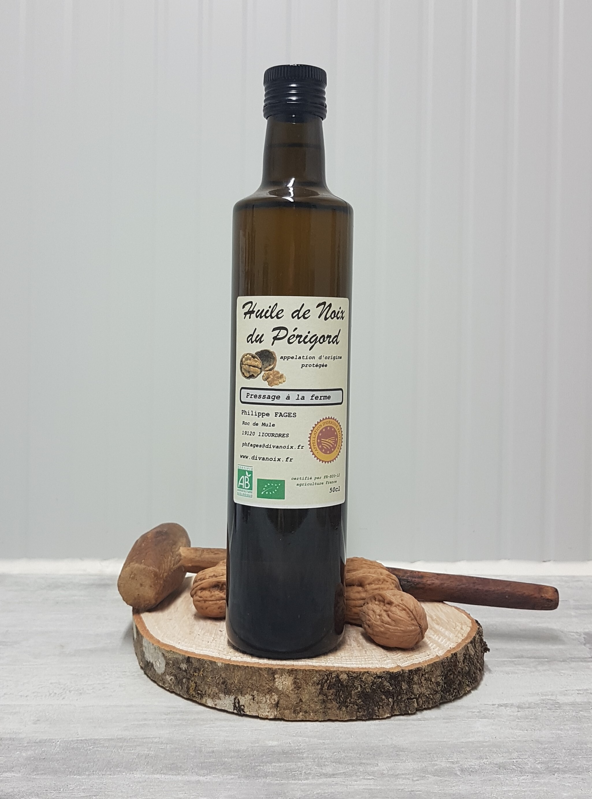 Huile de noix BIO AOP noix du Périgord