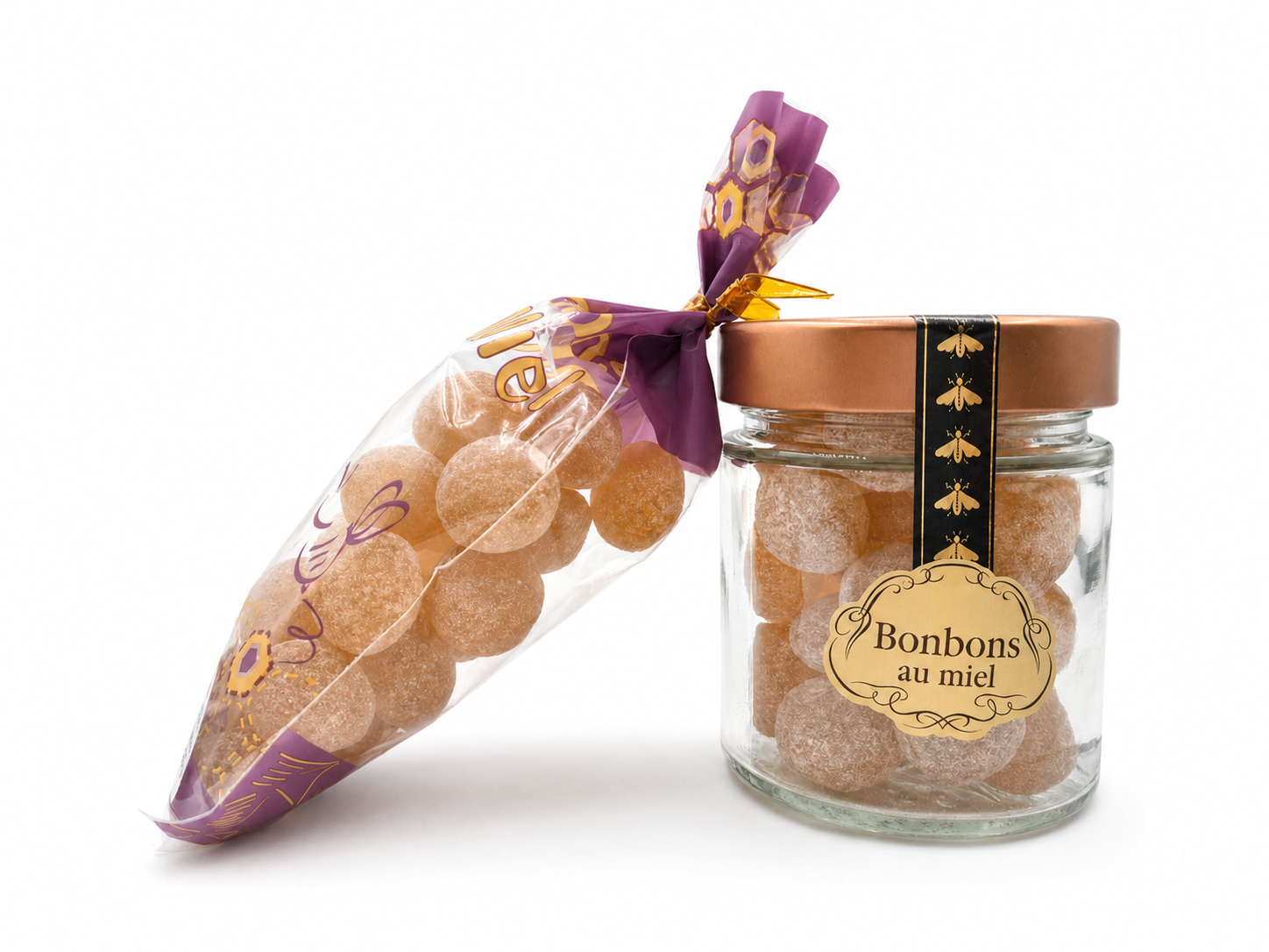 Bonbons coeur coulant miel