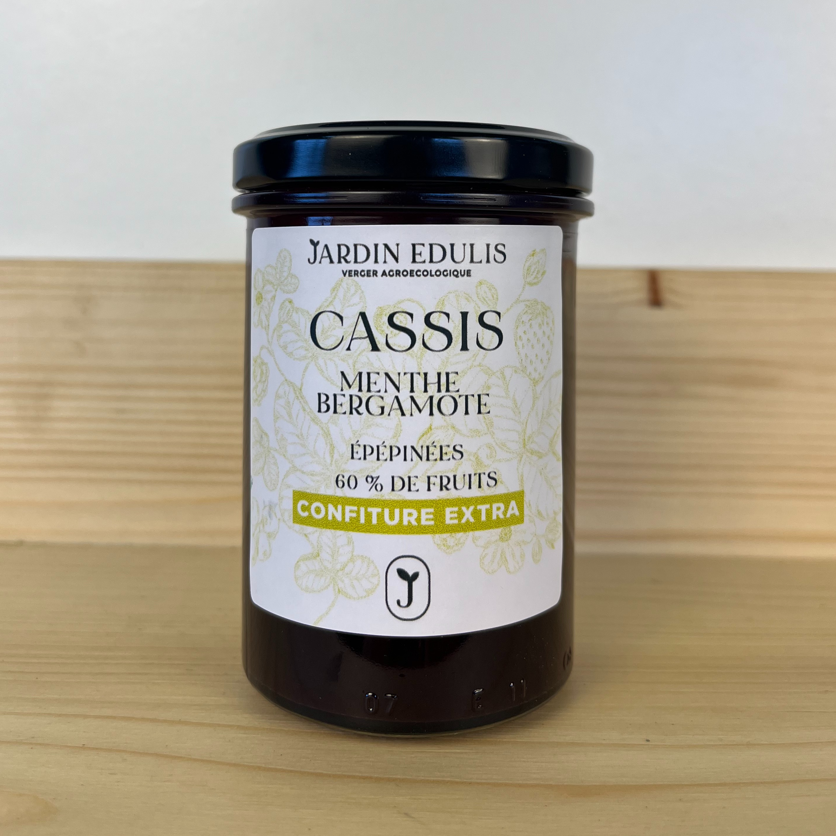CONFITURE BIO Cassis menthe bergamote - 220g