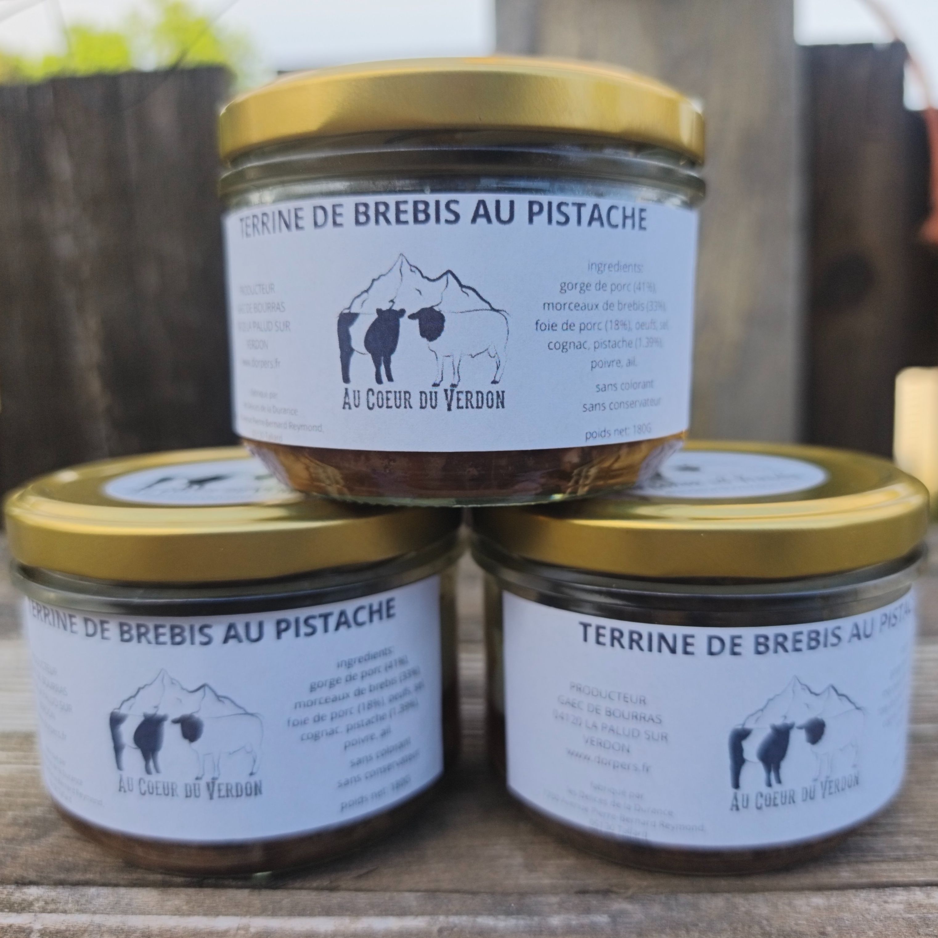 terrine de brebis à la pistache - 180g