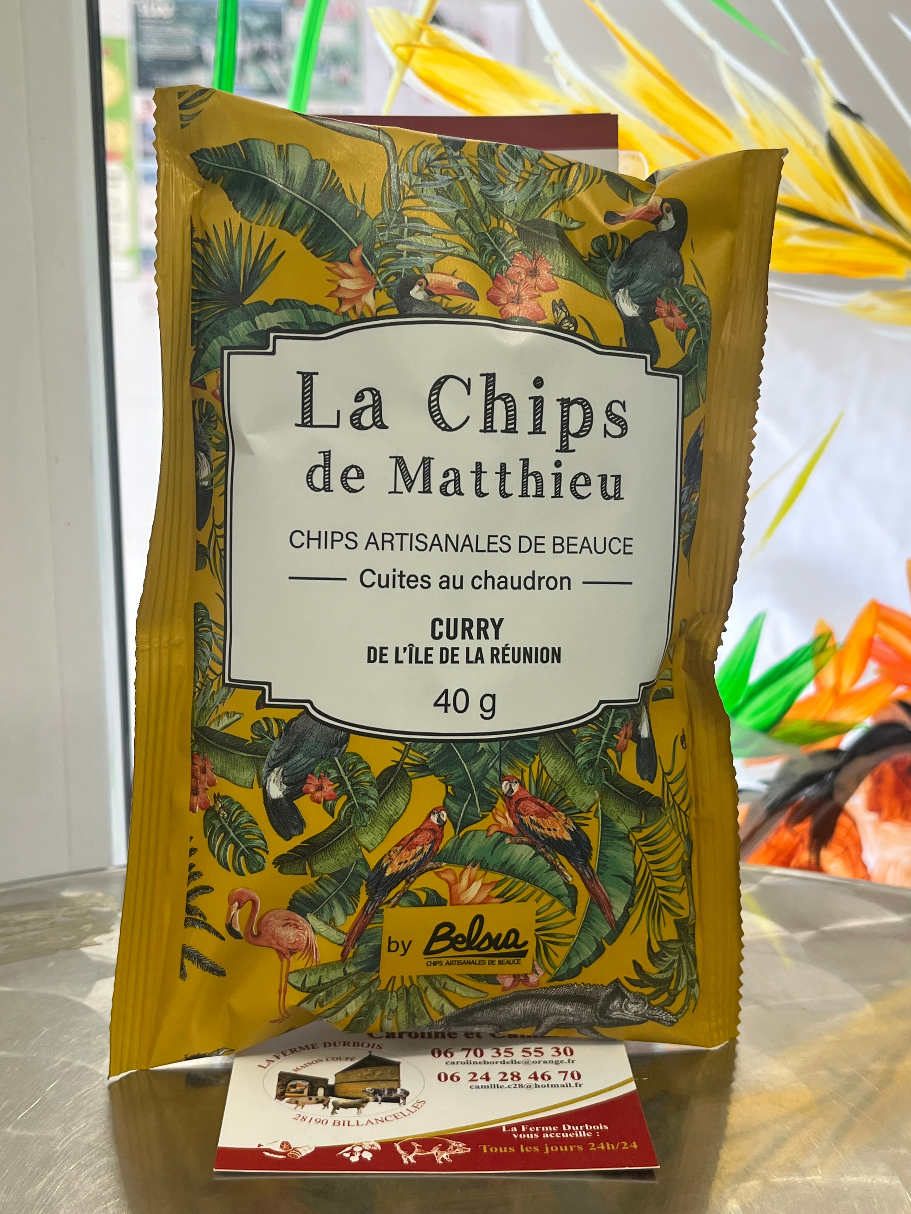 Chips de Matthieu   40 gr  au Curry - 0,04kg