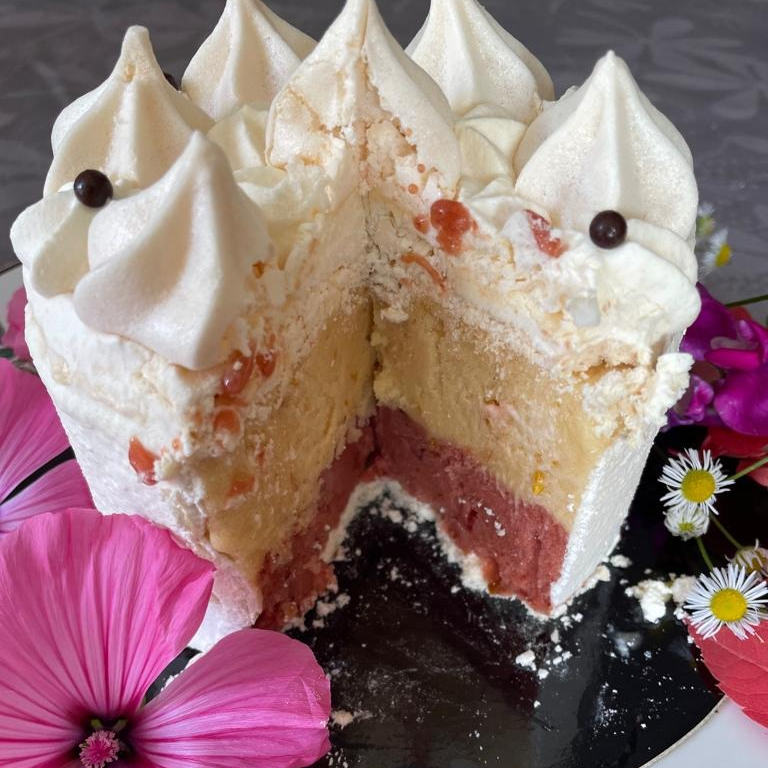 Entremet glacé décoré 6/8 personnes